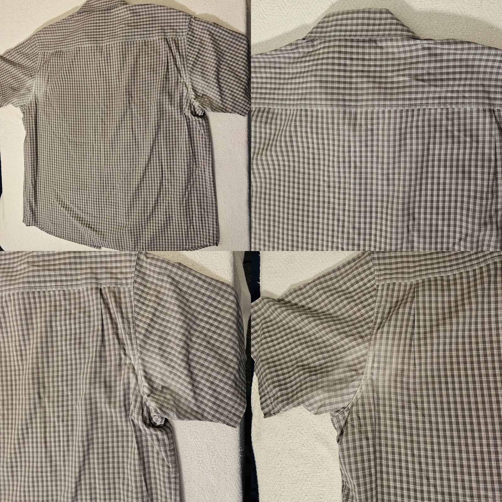 Vintage Wolverine Button-Up Shirt Men's 2XL Gray Plaid Short Sleeve Work Casual Pocket Size US XXL / EU 58 / 5 - 8 Thumbnail
