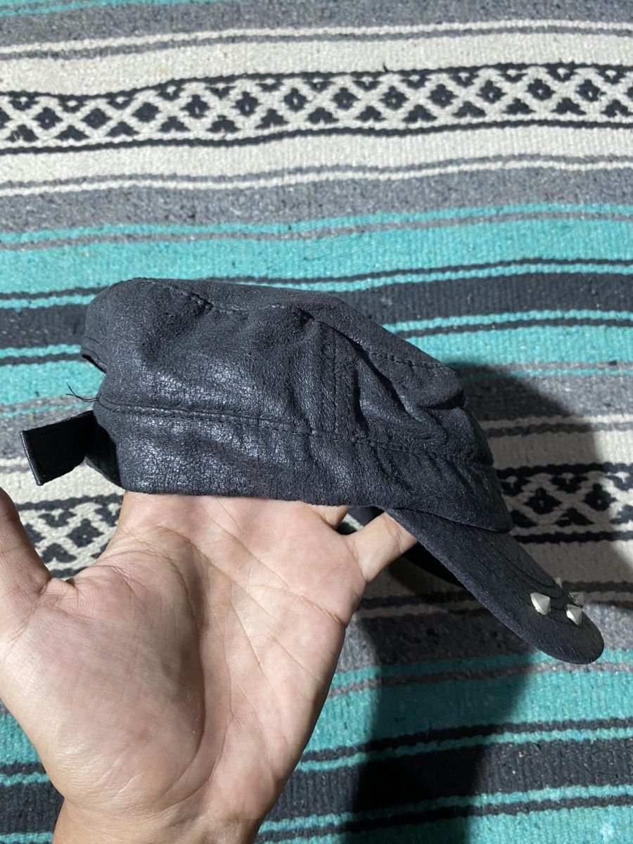 If Six Was Nine × Japanese Brand × Le Grande Bleu (L.G.B.) Y2K Unknown Velved Studded Patrol Cap Size ONE SIZE - 4 Thumbnail