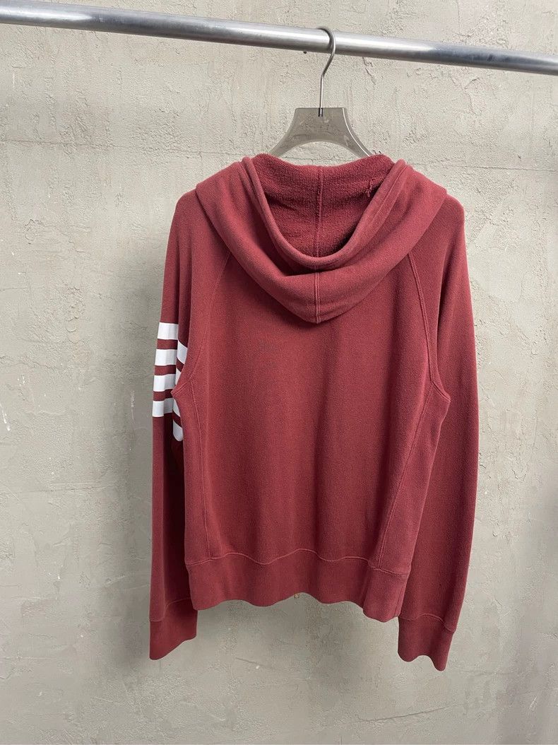 Thom Browne Thom browne Burgundy four-striped zipper jacket 2504-Nextar Size US S / EU 44-46 / 1 - 2 Thumbnail