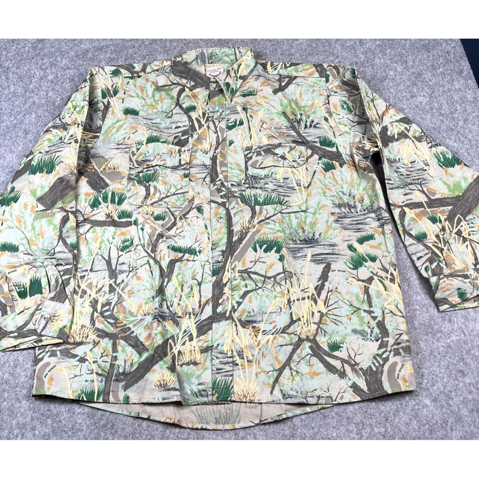 Vintage Everywear West Camo Shirt Mens 2XL Hunting Outdoor Heavy Elbow Patch NWOT Size US XXL / EU 58 / 5 - 2 Thumbnail