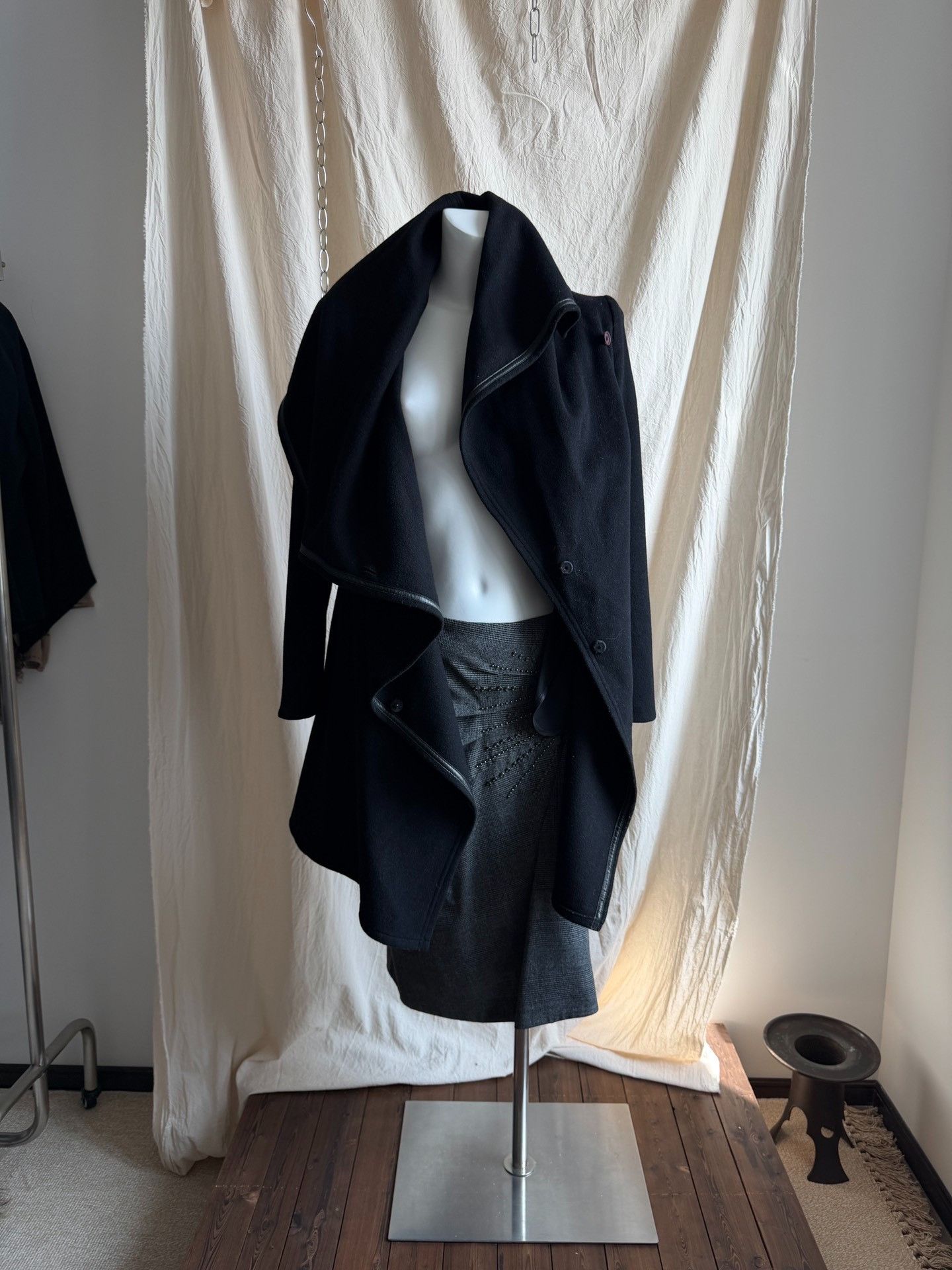 Paoloni PAOLAFRANI Shawl Collar Wool Coat Size M / US 6-8 / IT 42-44 - 1 Thumbnail