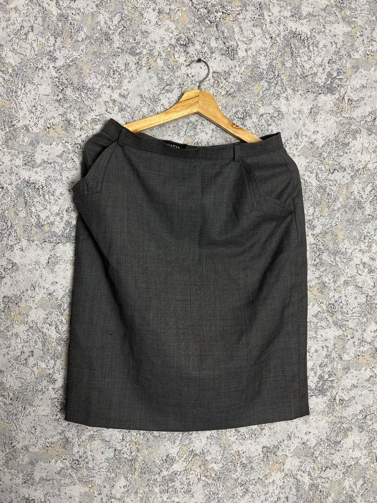 Escada × Escada Sport × Vintage Escada Margaretha Ley Womens Straight Pencil Skirt 100% Wool Size 27" / US 4 / IT 40 - 1 Thumbnail