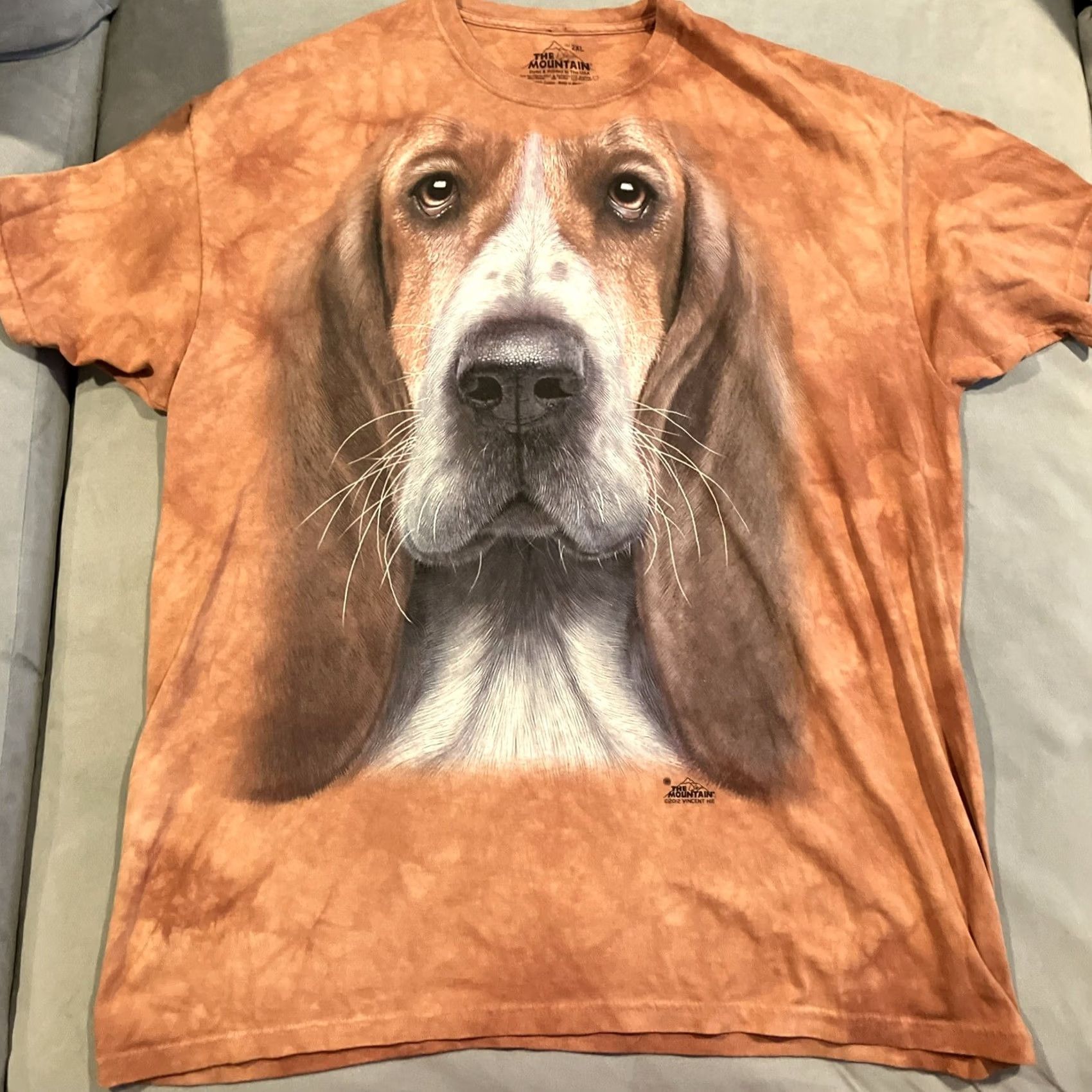 The Mountain VINTAGE The Mountain T-Shirt Dog Tie Dye 2XL Men Brown Labrador Campaign 2002 Size US XXL / EU 58 / 5 - 2 Thumbnail