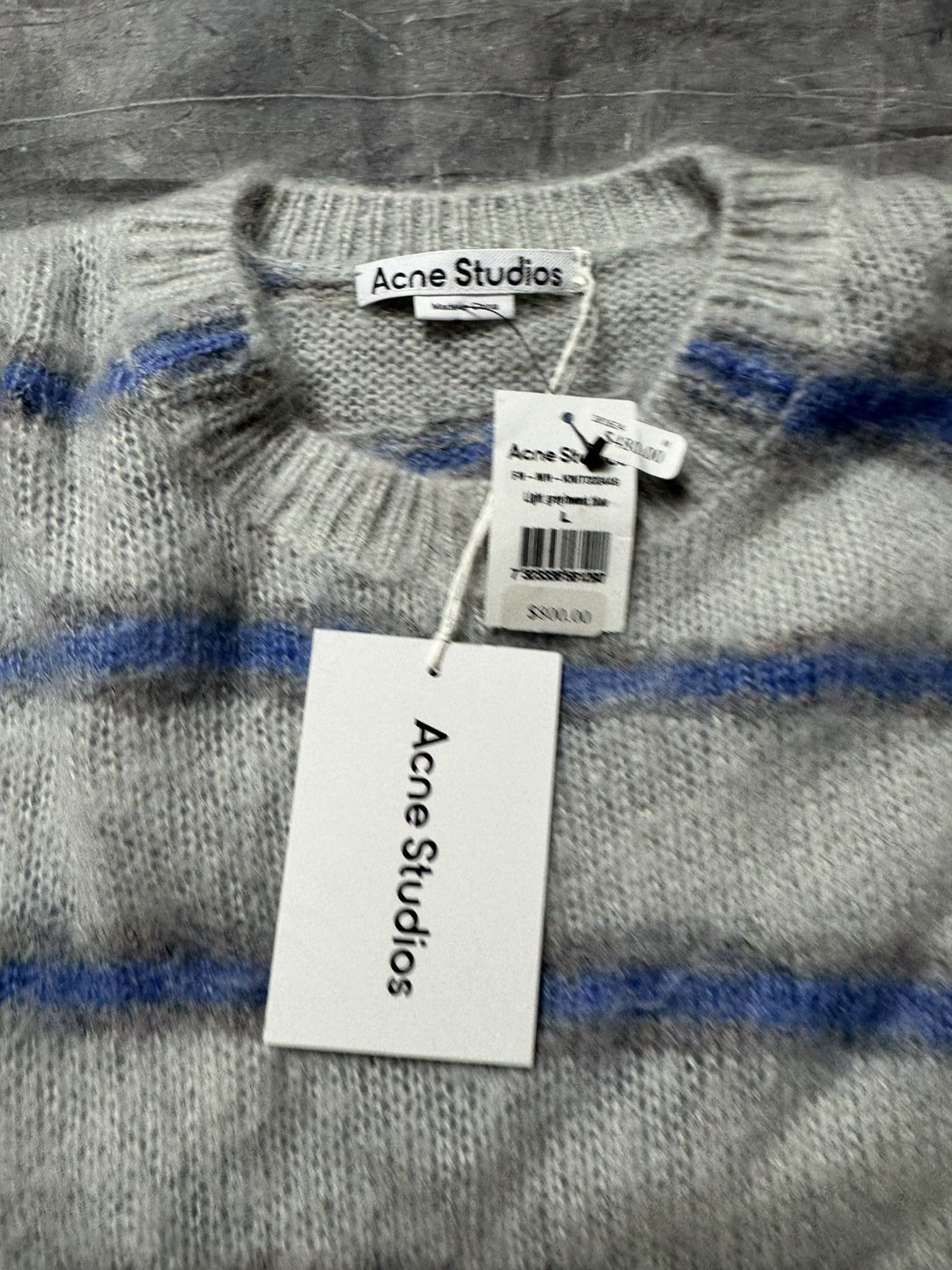 Acne Studios Acne Studios Mohair Striped Sweater Size US L / EU 52-54 / 3 - 6 Thumbnail