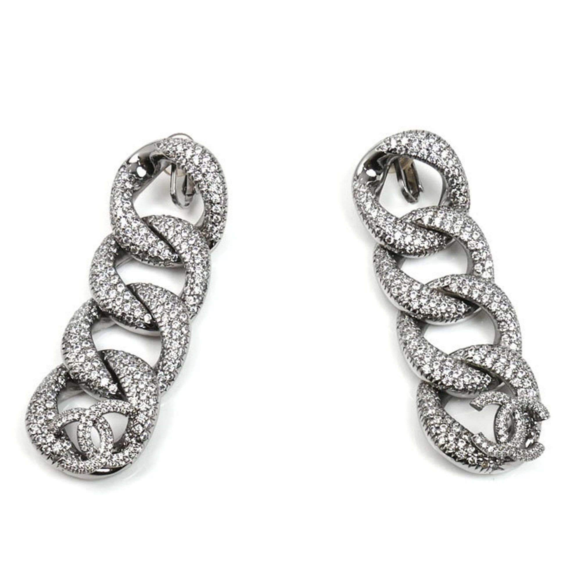 Chanel CHANEL Metal Coco Mark Long Earrings AB7556 54.6g Women's Size ONE SIZE - 1 Thumbnail