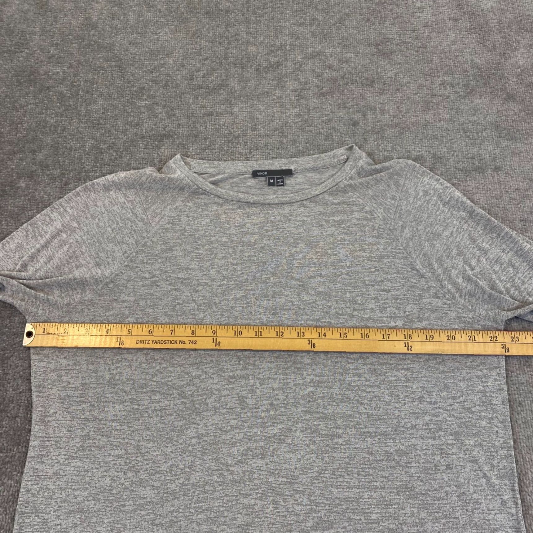Vince Vince Shirt Women Medium Gray 3/4 Sleeve Pullover Lightweight Casual Top Size M / US 6-8 / IT 42-44 - 4 Thumbnail