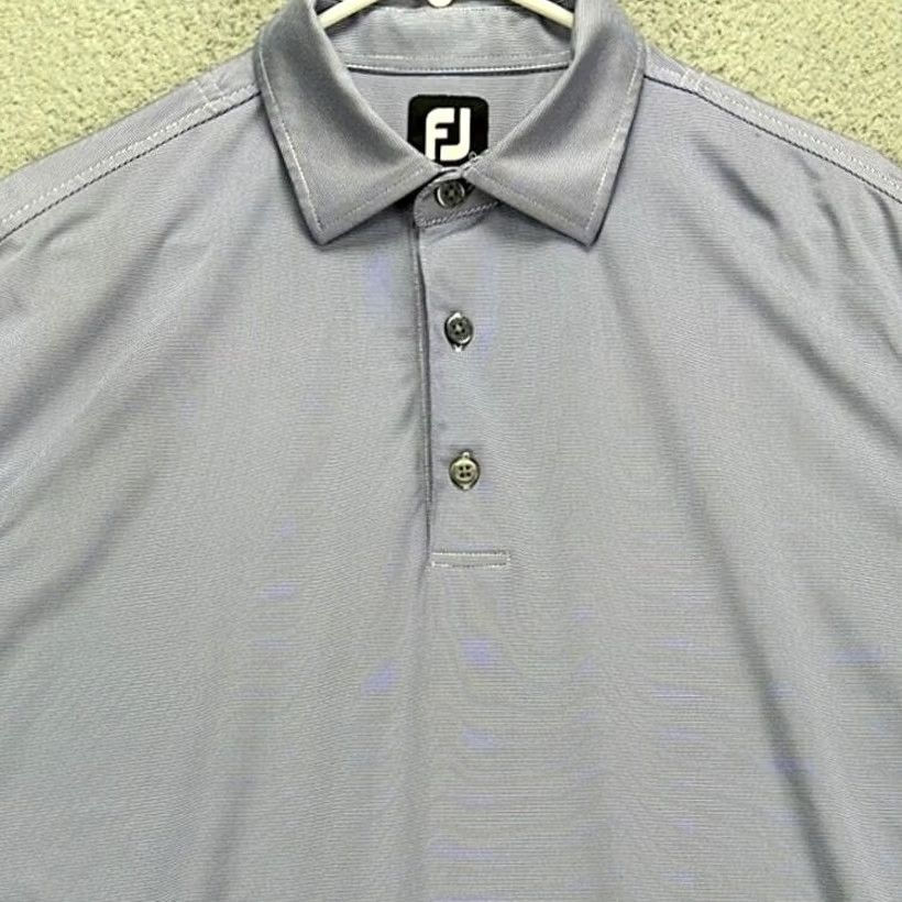 Footjoy FootJoy FJ Polo Shirt - Large Purple Stripes Rugby Golf Size US L / EU 52-54 / 3 - 2 Thumbnail