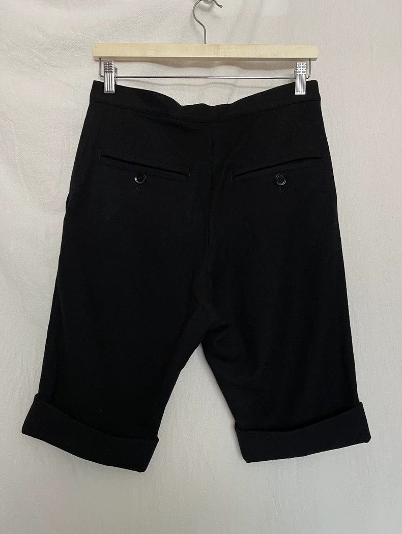 Y's Y's size 1 Black wool woolen rolled-up casual midi pants Size US 28 / EU 44 - 8 Thumbnail