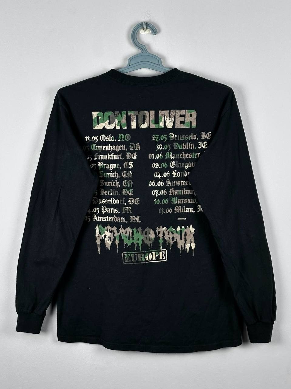 Band Tees Don Toliver Phsyco Tour Black Camo Long Sleeve T Shirt Size US M / EU 48-50 / 2 - 1 Thumbnail