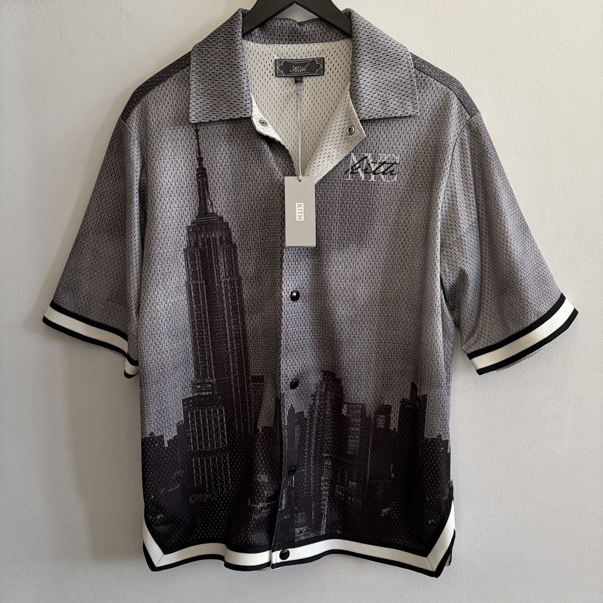 Kith Rare NY Exclusive New York To The World Mesh Woodpoint Shirt Size US XS / EU 42 / 0 - 2 Thumbnail