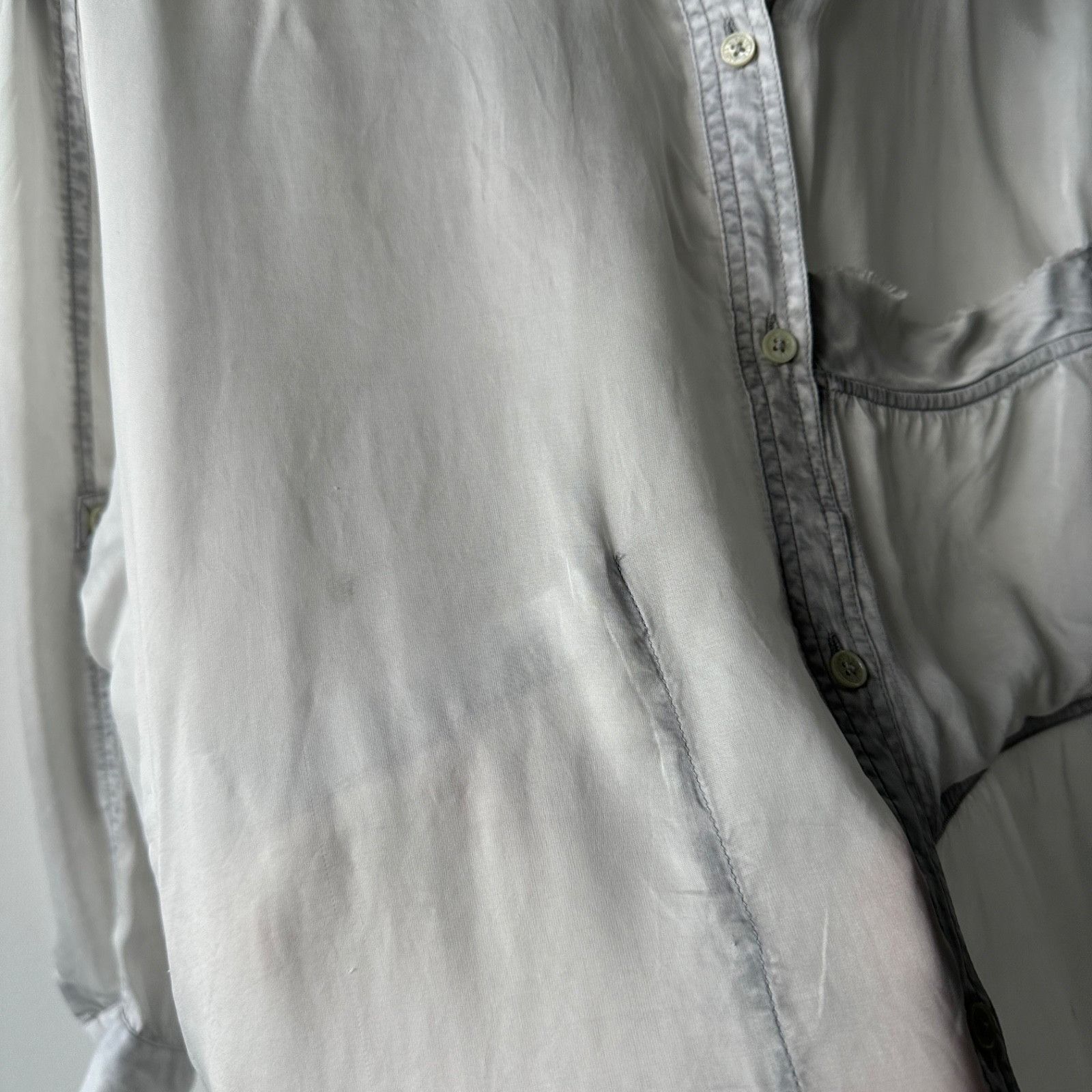 Zadig & Voltaire Zadig & Voltaire Oversized Satin Shirt Blouse 9444AC Size L / US 10 / IT 46 - 7 Thumbnail