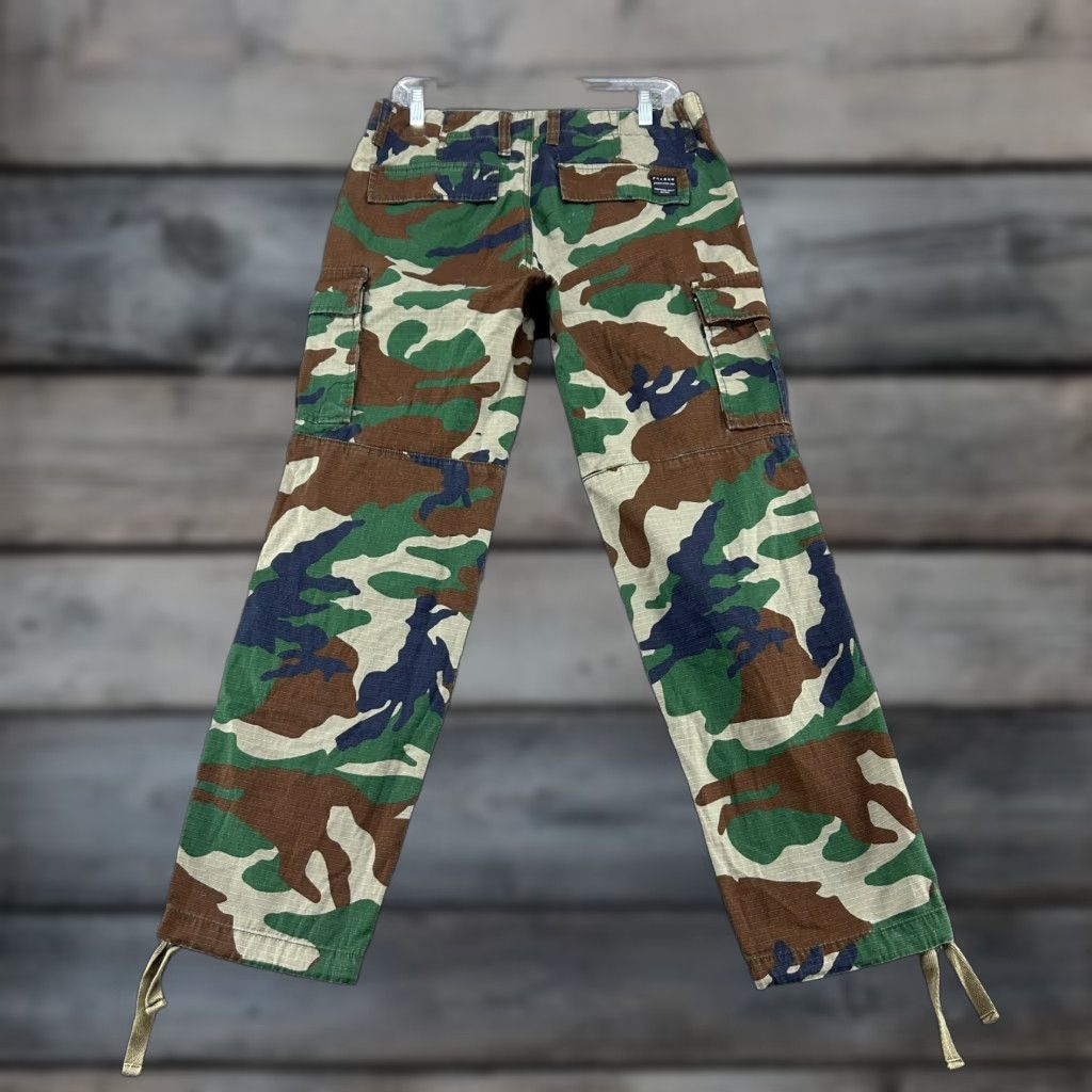 Pacsun VINTAGE PacSun Pants Mens 30x30 Camo Cargo Straight Combat Military Ripstop Woodland Size US 30 / EU 46 - 1 Thumbnail