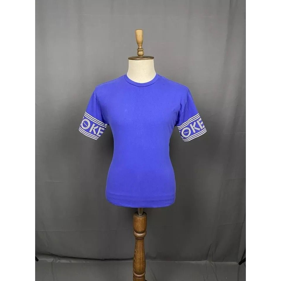 Kenzo Kenzo Big Logo Men's Blue Sleeve Logo T-Shirt Size M Size US M / EU 48-50 / 2 - 1 Thumbnail