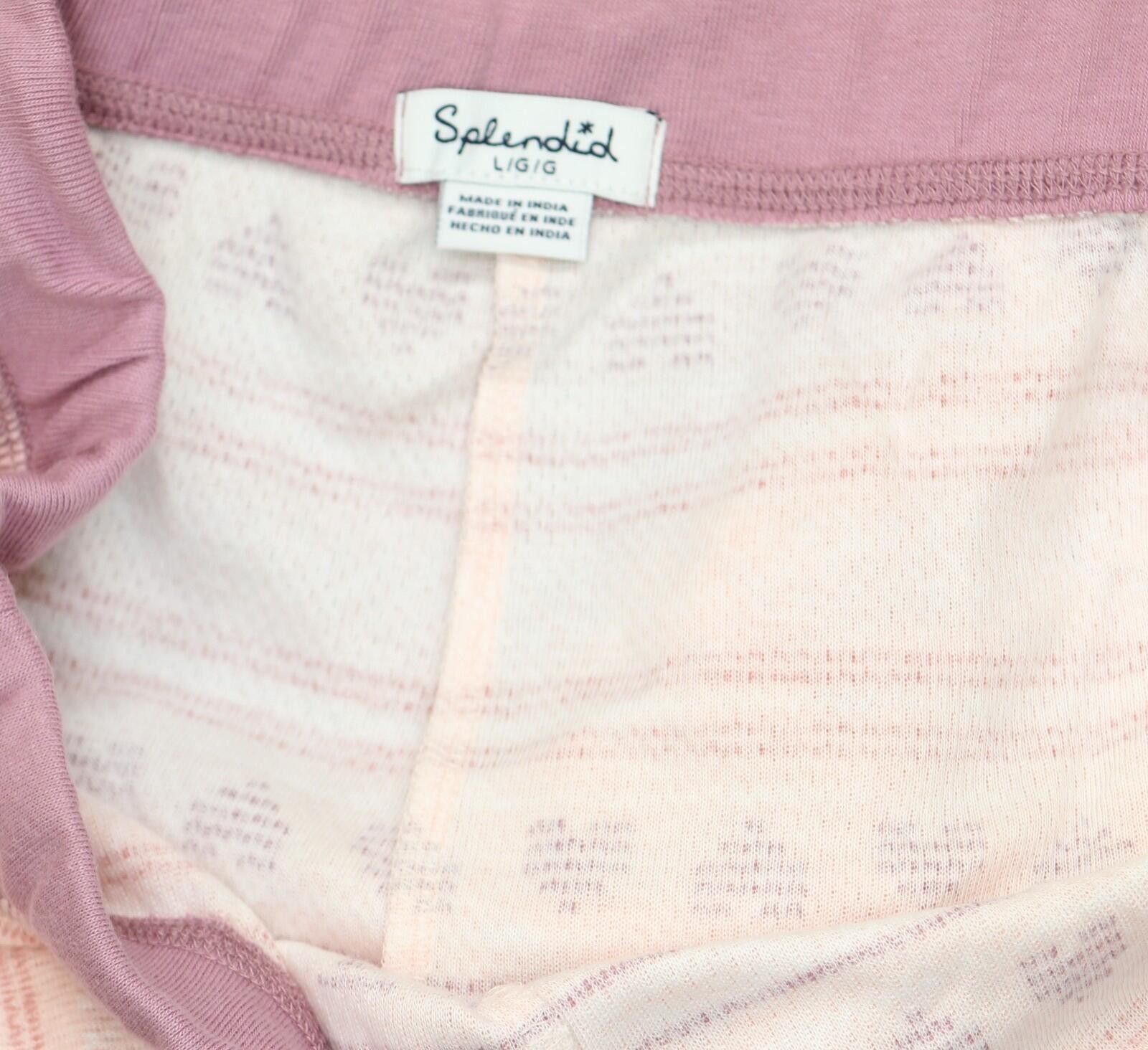 Splendid New Splendid Jogger Pajama Pants Rld0298 Pink Geometric L Size 36" / US 14 / IT 50 - 4 Thumbnail