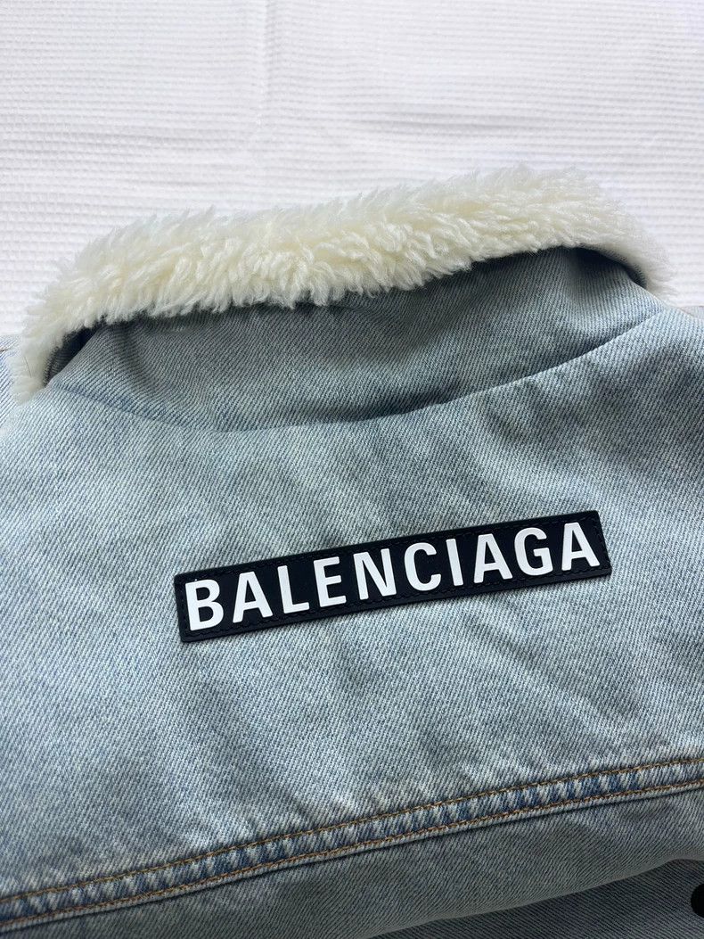 Balenciaga Balenciaga Denim cake down jacket Size US XXS / EU 40 - 5 Thumbnail