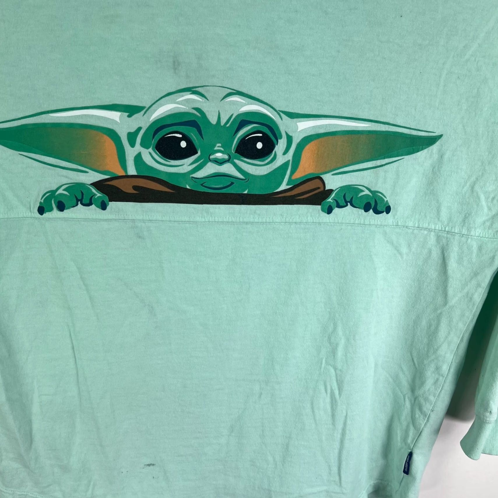 Disney Disney The Mandalorian Grogo Spirt Jersey Shirt Mens S Green Spirit Graphic Print Crew Neck Short Sleeve T-Shirt Men Disney Star Wars 90s Size US S / EU 44-46 / 1 - 2 Thumbnail