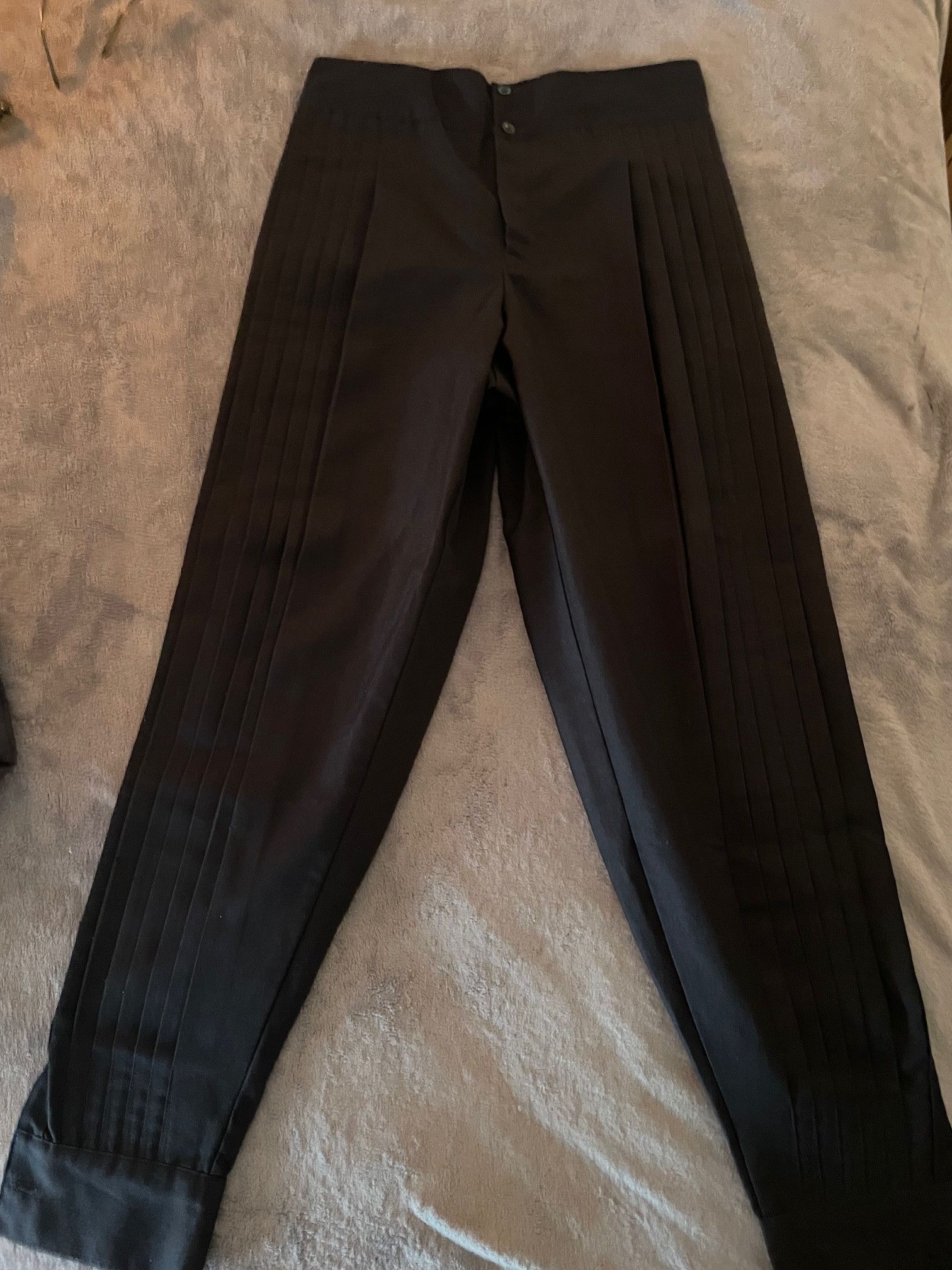 n.d.c. made by hand Vintage Gaberdine Pleated Gaúcho Pants/1980s/Handsewn/32"(W) Size US 32 / EU 48 - 2 Thumbnail