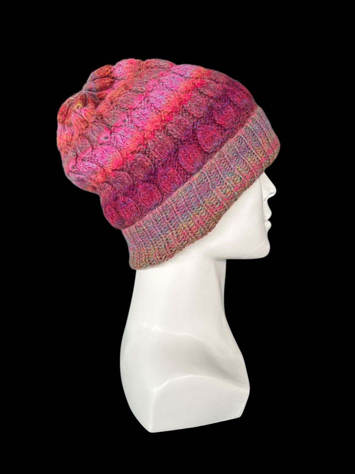 Kapital Crochet Knitted handmade hairy Beanie Hats Rare ☠️☠️ Size ONE SIZE - 4 Thumbnail