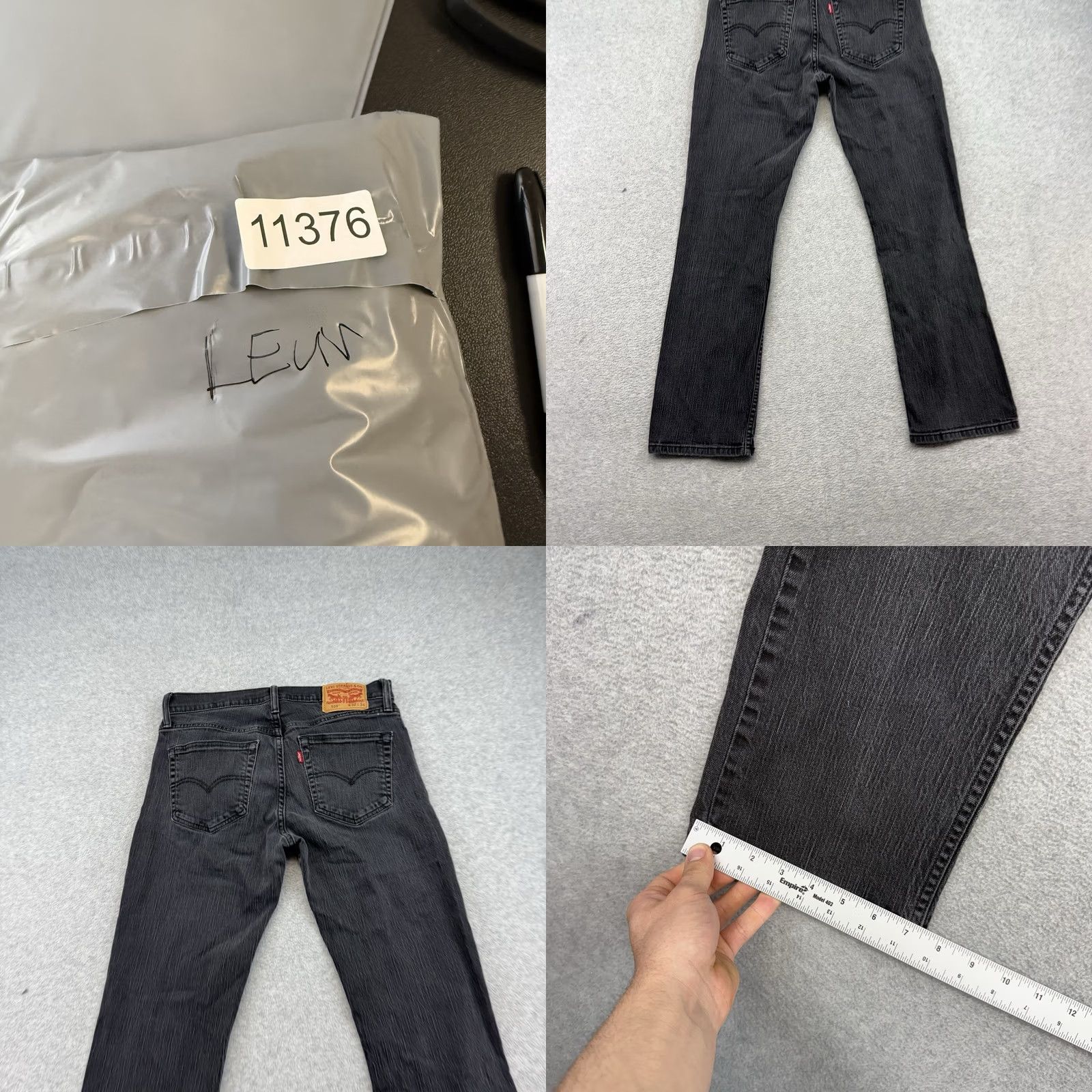 Levi's Levi’s 559 Jeans Men’s 32 x 30 Black Denim Relaxed Straight Fit Stretch Casual Regular None 559 Jeans Mens Regular Black Denim Straight 32x30 Size US 32 / EU 48 - 8 Thumbnail