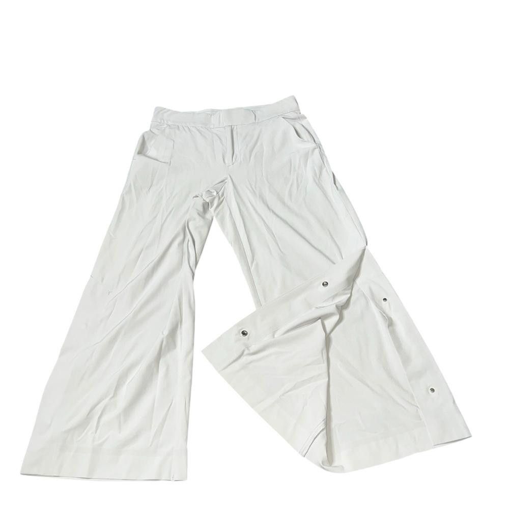Designer Athleta Tribeca Crop Pant Tern Grey Size 2 Wide Leg Size 26" / US 2 / IT 38 - 8 Thumbnail