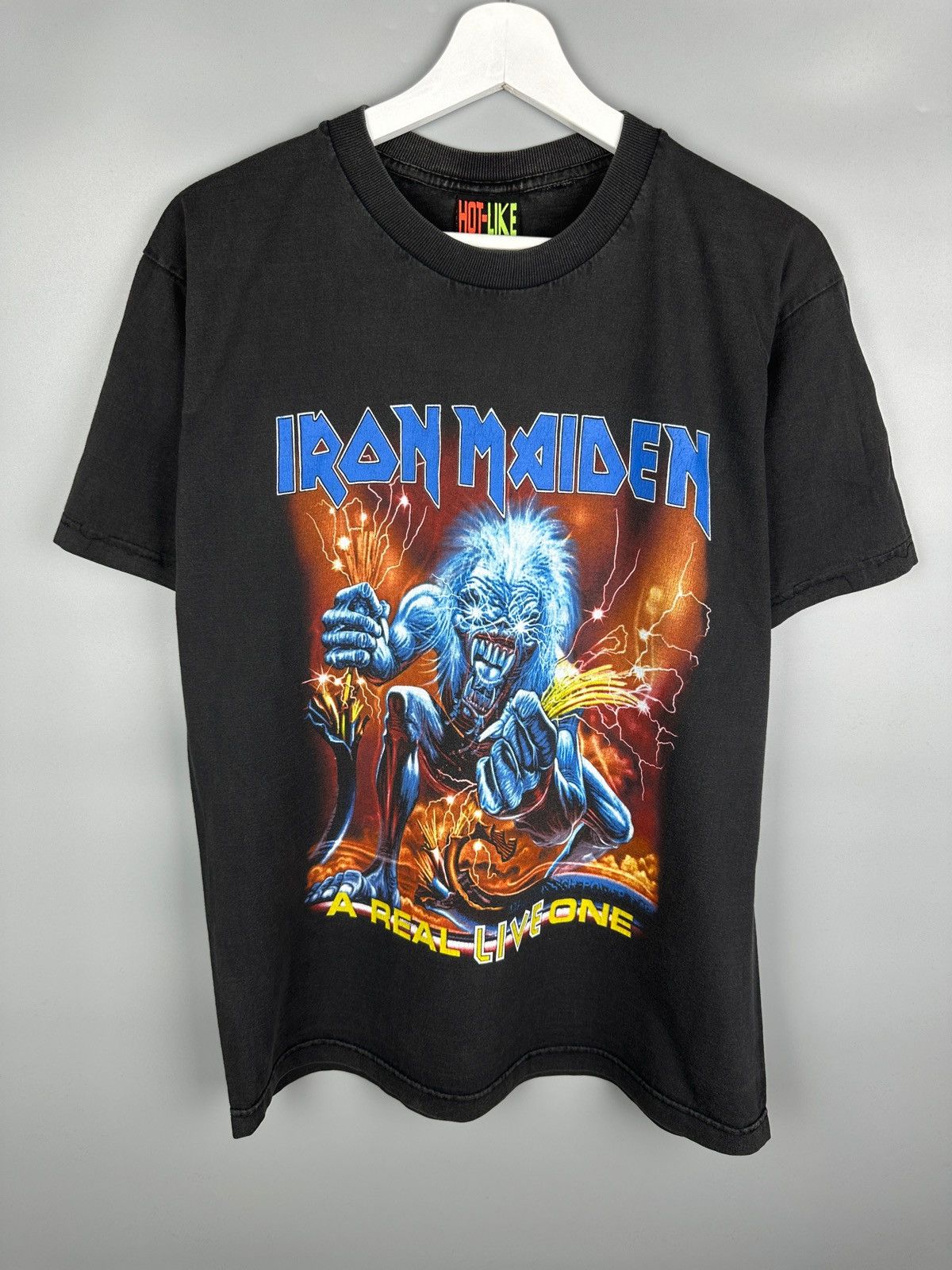Band Tees Vintage Iron Maiden A Real Live One Graphic T Shirt Tee Rock Size US L / EU 52-54 / 3 - 1 Thumbnail