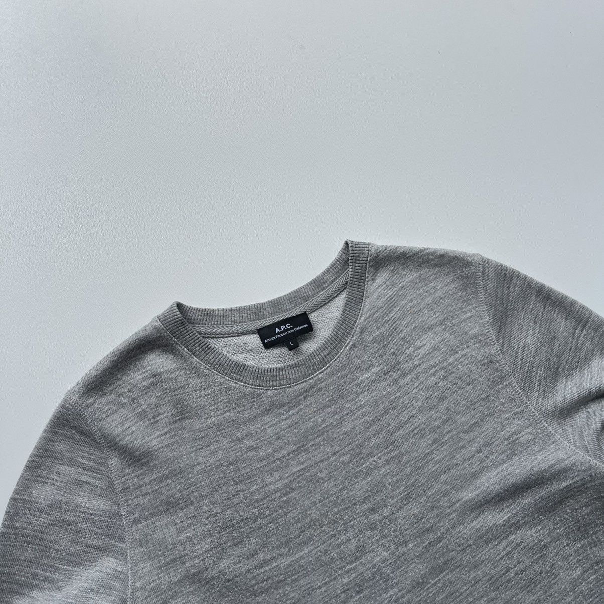 A.P.C. A.P.C. Mecano Crew Neck Sweatshirt Sweater Grey Size US L / EU 52-54 / 3 - 2 Thumbnail