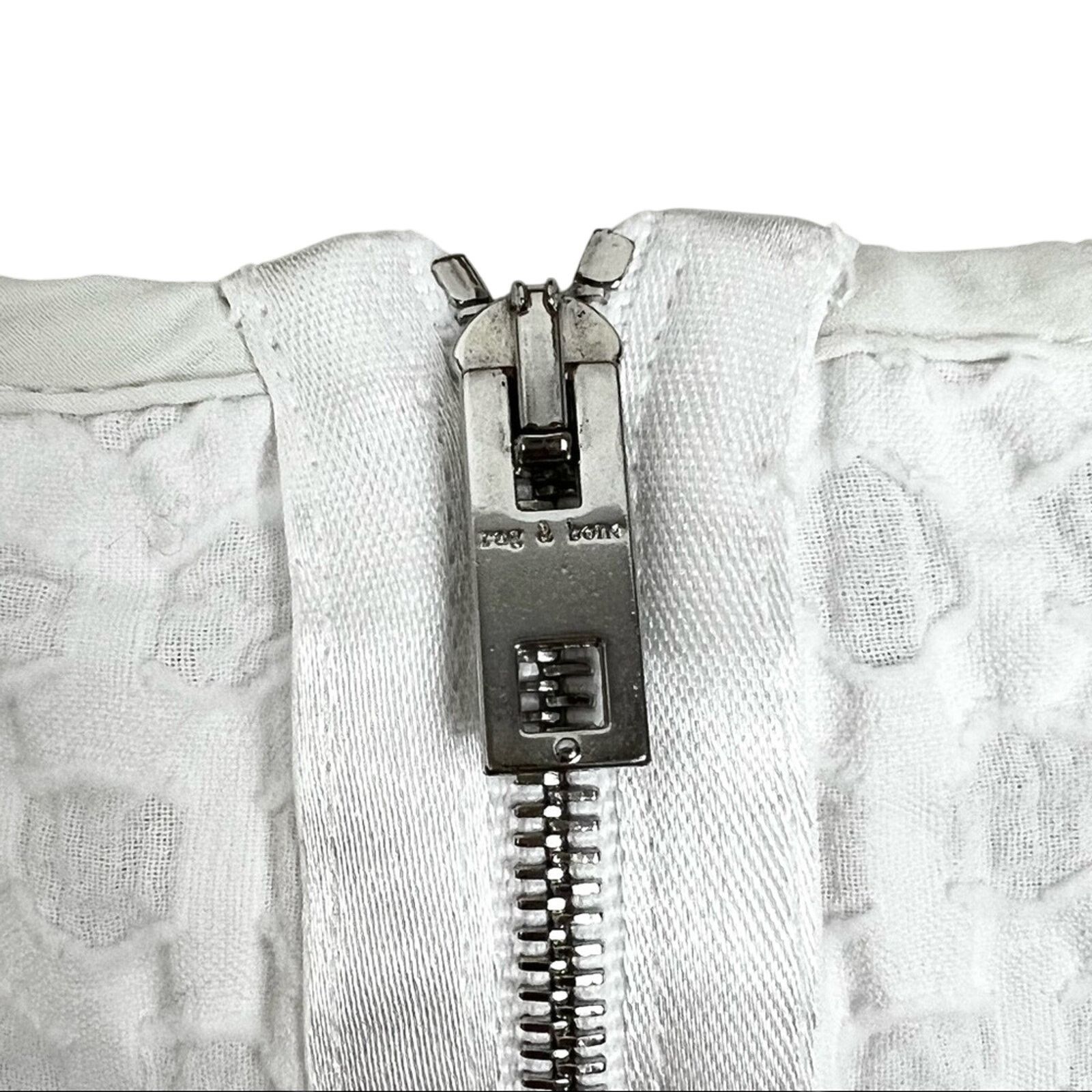 Rag & Bone Rag & Bone White Mini Eyelet Cotton Summer Dress Size Small Size S / US 4 / IT 40 - 4 Thumbnail