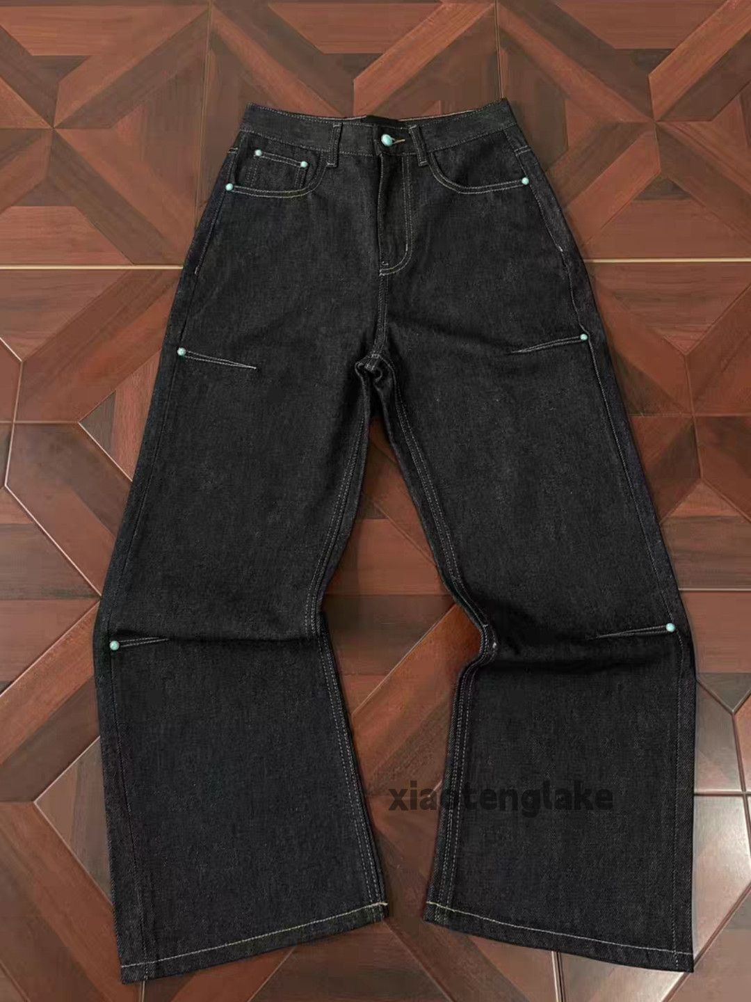 Jean Unisex utility loose baggy yuppie y2k hiphop pants Size US 32 / EU 48 - 7 Thumbnail