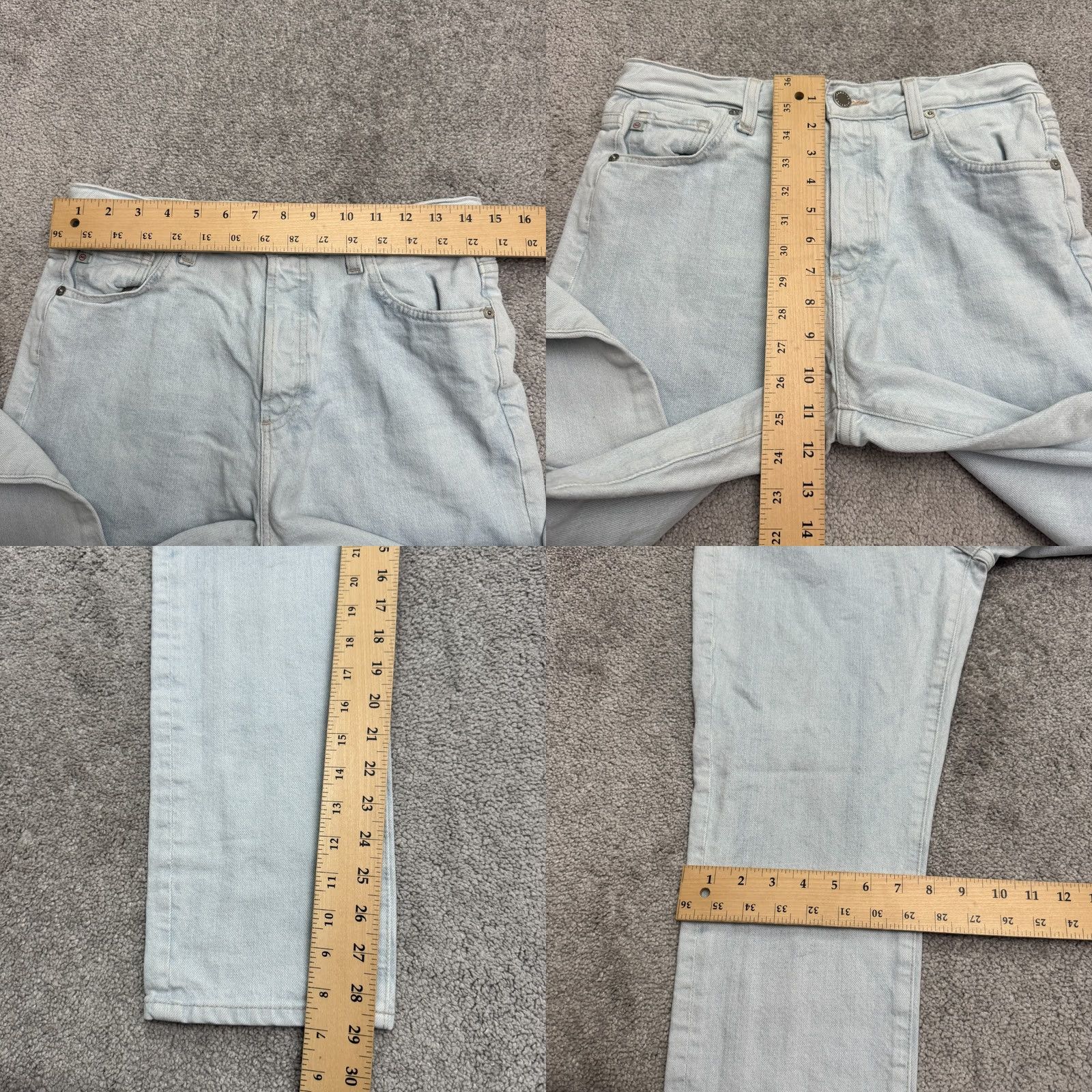 Vintage AG Adriano Goldschmied Alexxis Slim High Rise Vintage Fit Denim Jeans Womens 28 Size 28" / US 6 / IT 42 - 10 Thumbnail