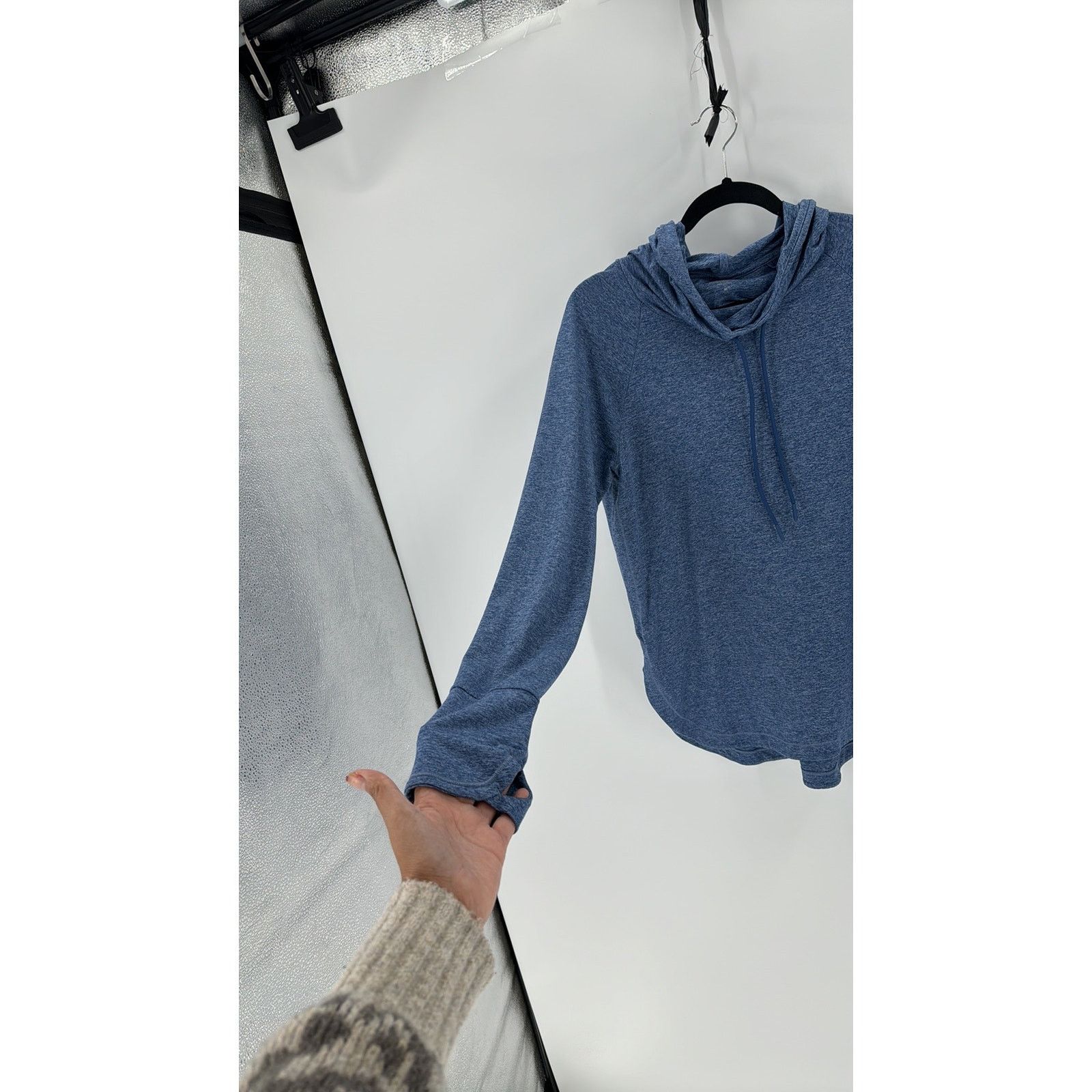 Athleta Athleta uptempo Hoodie blue side slit hi lo loose fit sz M Size M / US 6-8 / IT 42-44 - 6 Thumbnail