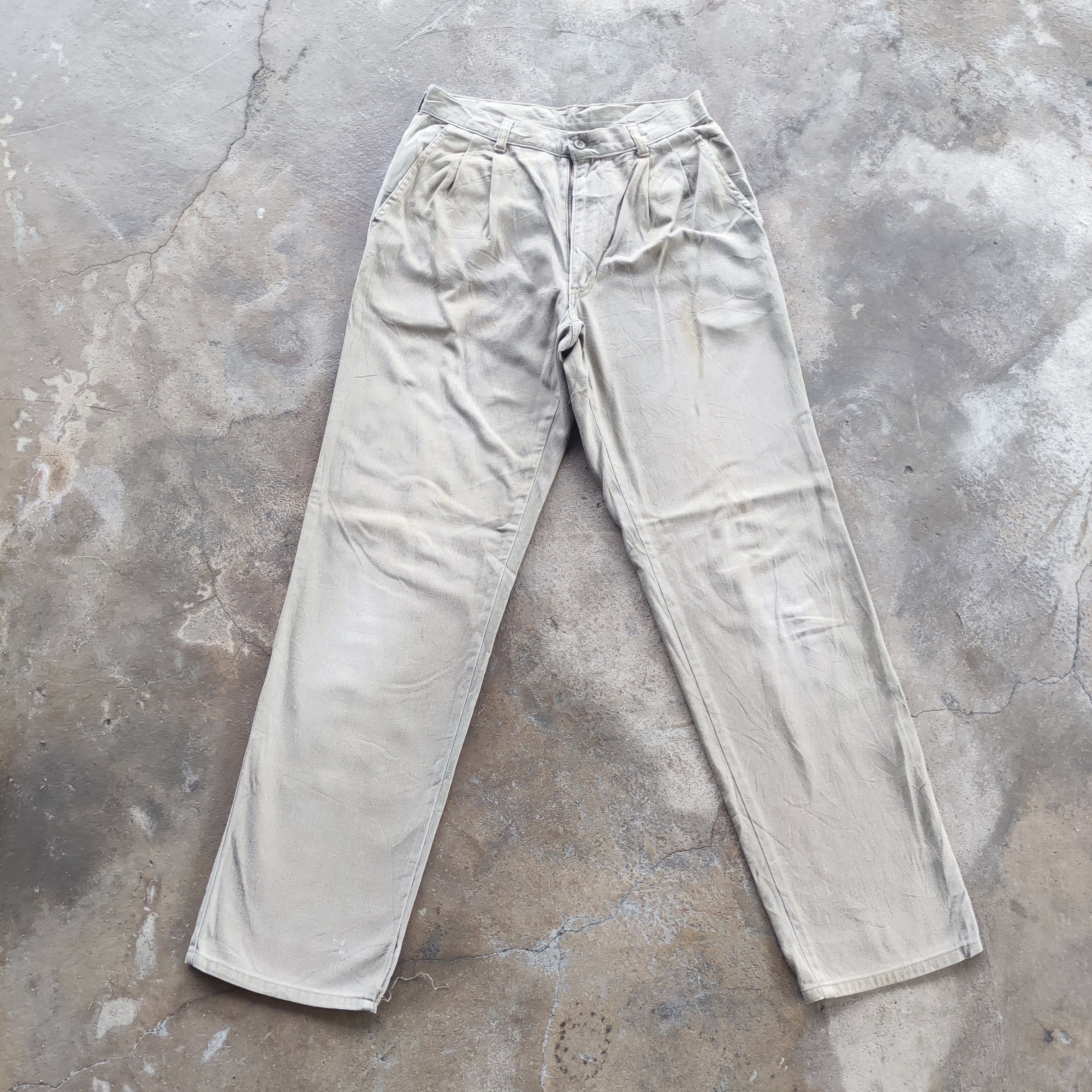 Japanese Brand Vintage Japanese Brand Straight Cut Ripped Pants Size US 28 / EU 44 - 1 Thumbnail