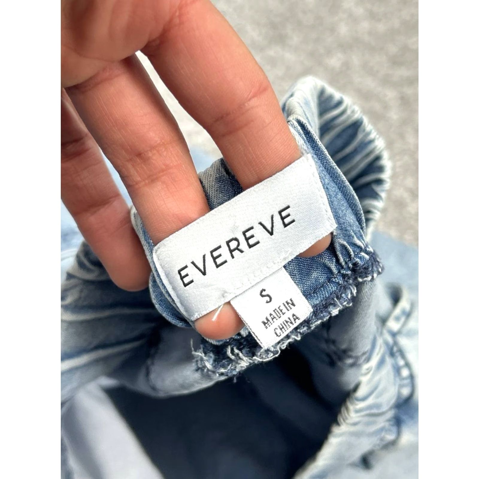 Everlane Everlane Cargo Jeans Women Small Blue Denim Cotton High Rise Wide Leg Drawstring Womens Size 27" / US 4 / IT 40 - 7 Thumbnail