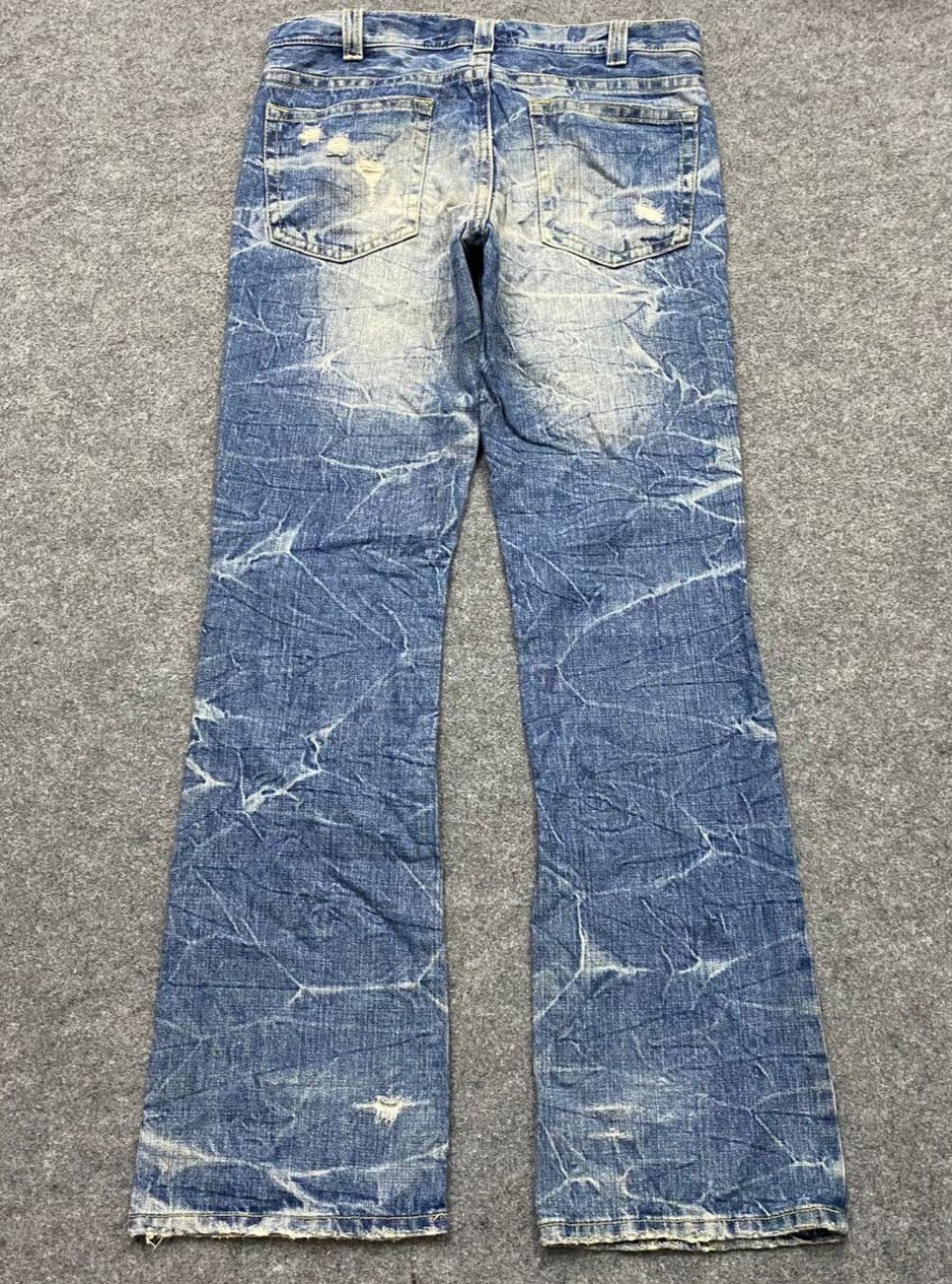 If Six Was Nine 💥Flare💥Vintage Ozz First Pikball Distressed Denim Size US 32 / EU 48 - 3 Thumbnail