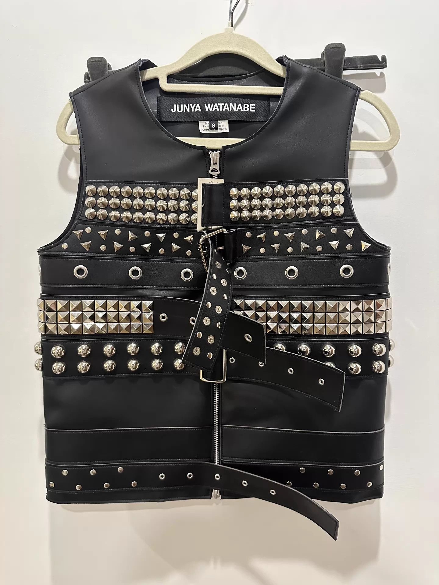 Junya Watanabe Junya Watanabe x CdG Rivet Belt Black Vest S Lil Tecca Size US S / EU 44-46 / 1 - 1 Thumbnail