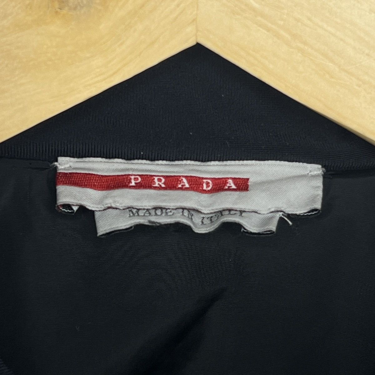 Designer × Prada Prada Nylon Light Jacket Black Logo Zip Logo Size XS / US 0-2 / IT 36-38 - 5 Thumbnail