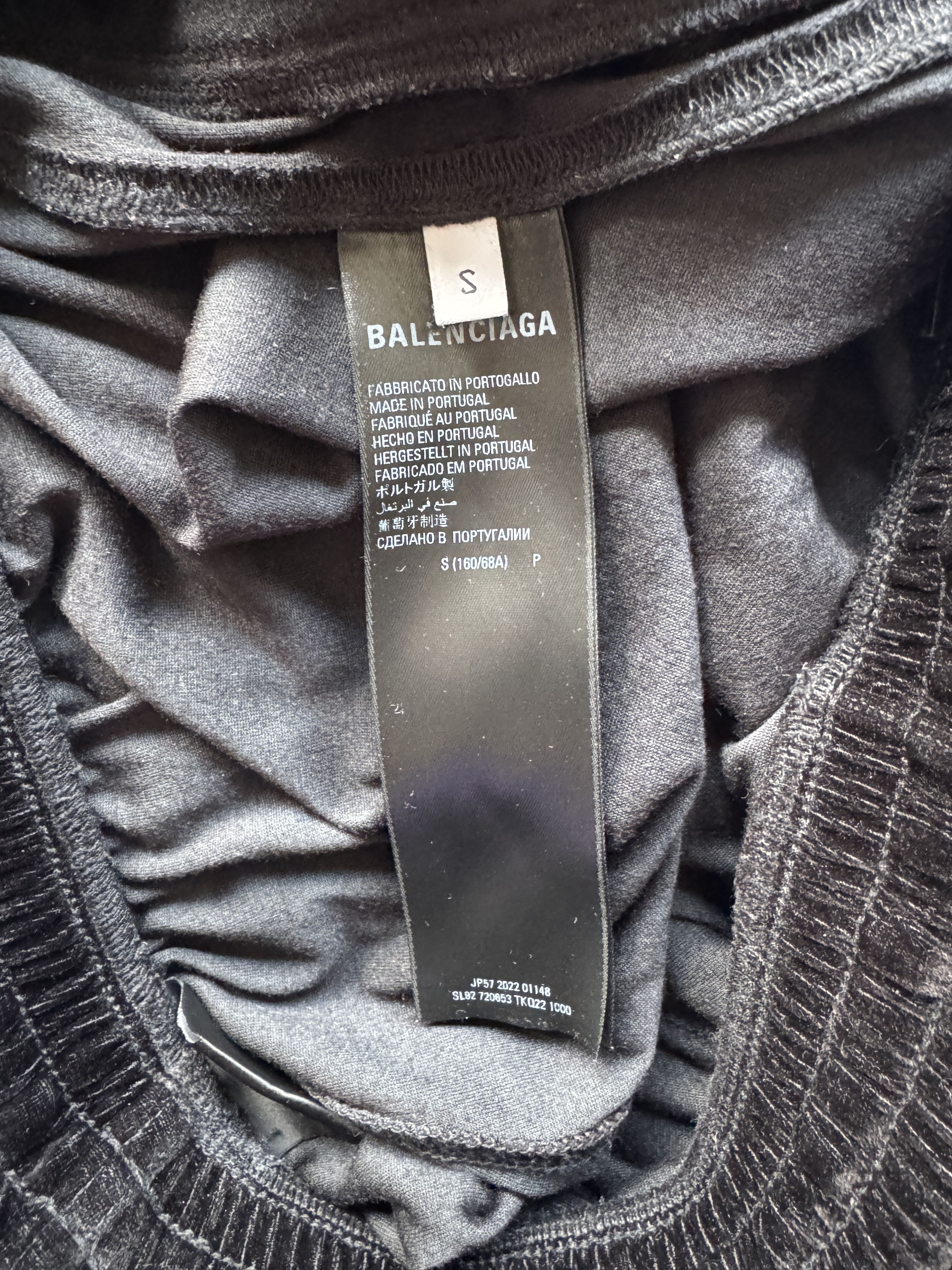Balenciaga Velvet Wide-Leg Pants Black Size US 32 / EU 48 - 17 Thumbnail