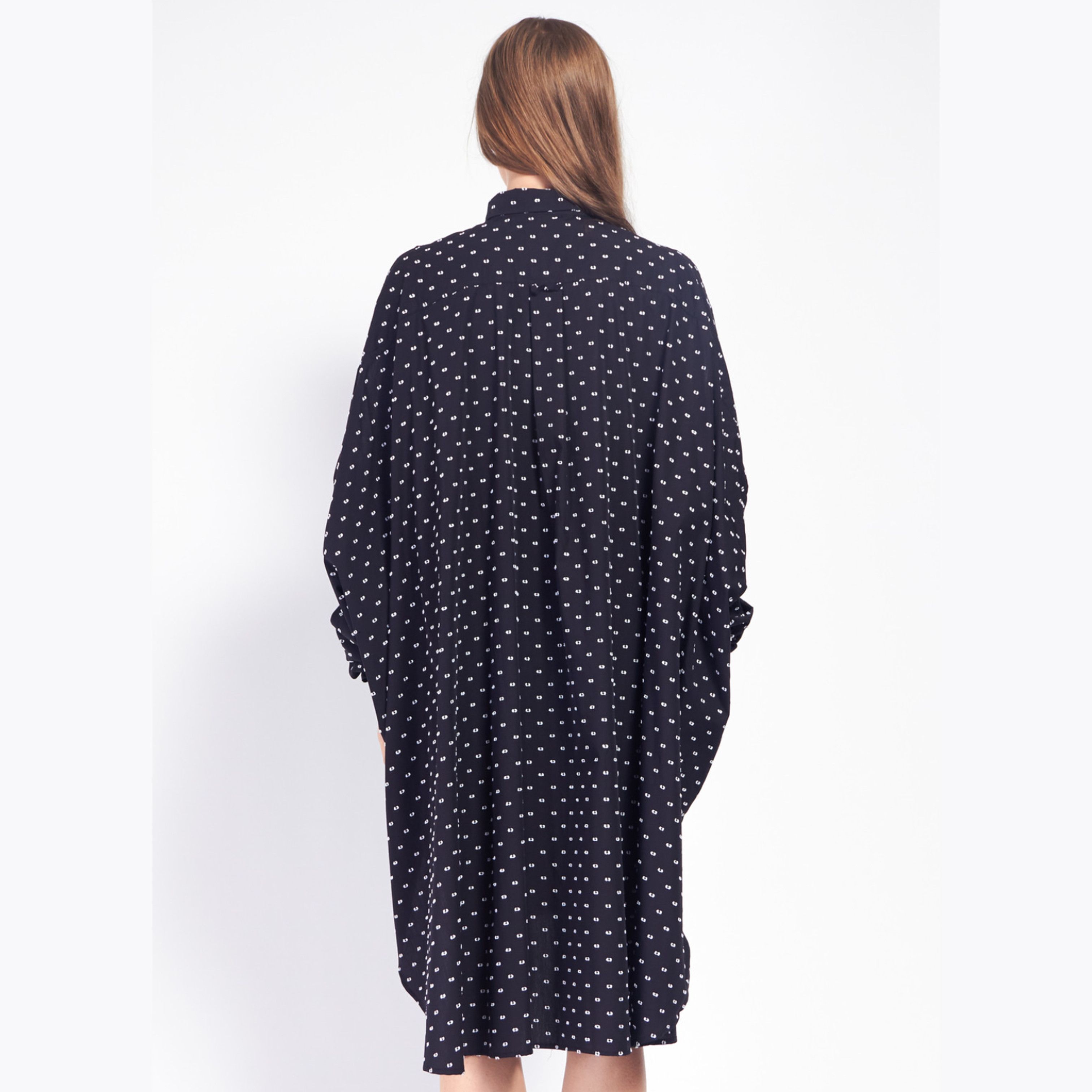 Henrik Vibskov SOLD Henrik Vibskov White Polka Dot Shirt Dress Size S Size S / US 4 / IT 40 - 6 Thumbnail