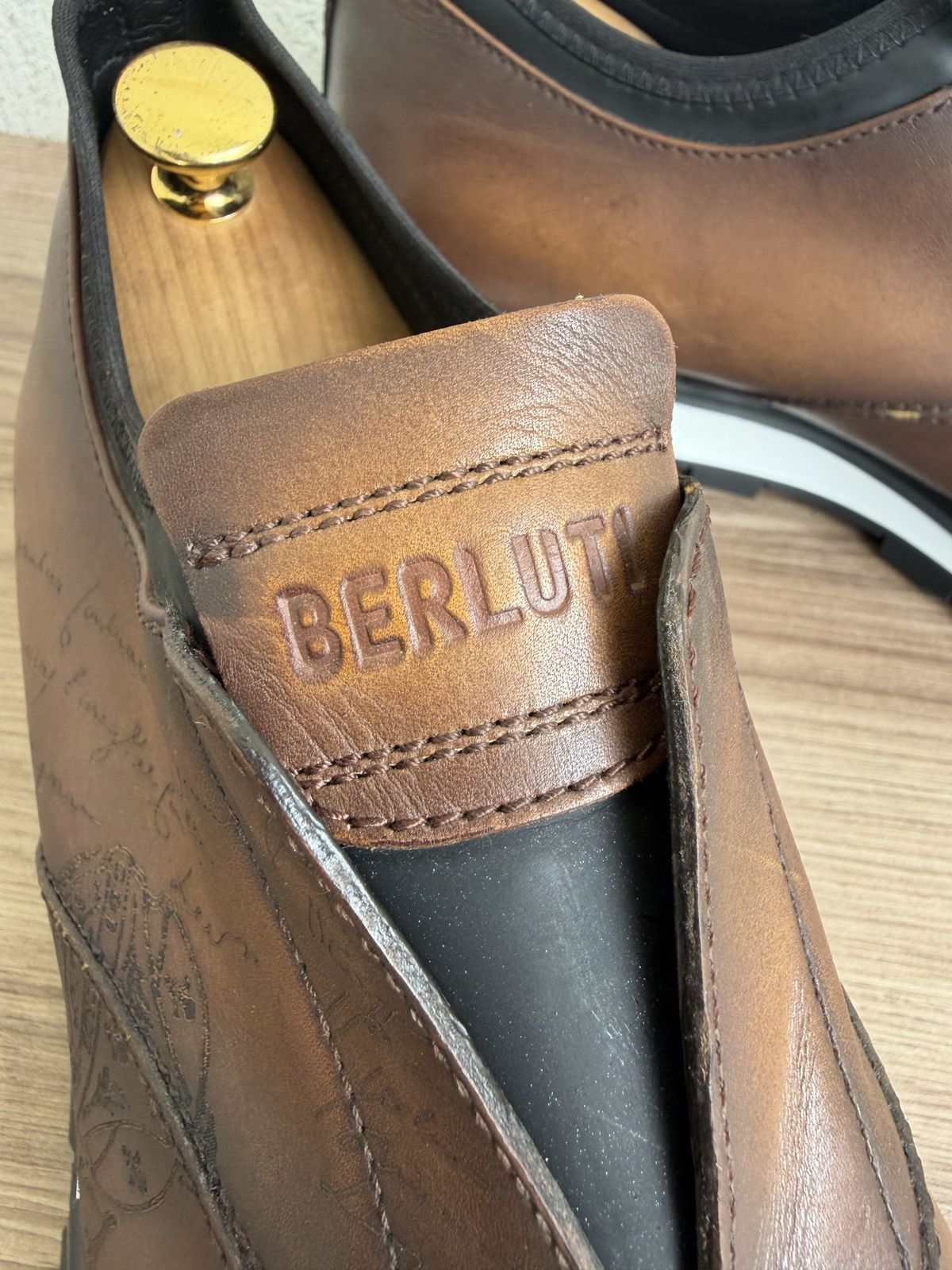 Berluti Fast track scritto slip on Size US 11 / EU 44 - 10 Thumbnail