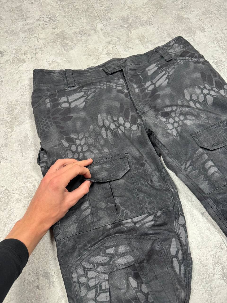 Japanese Brand Emerson Gray Camo Multipocket Tactical Pants Size 36 Size US 36 / EU 52 - 7 Thumbnail