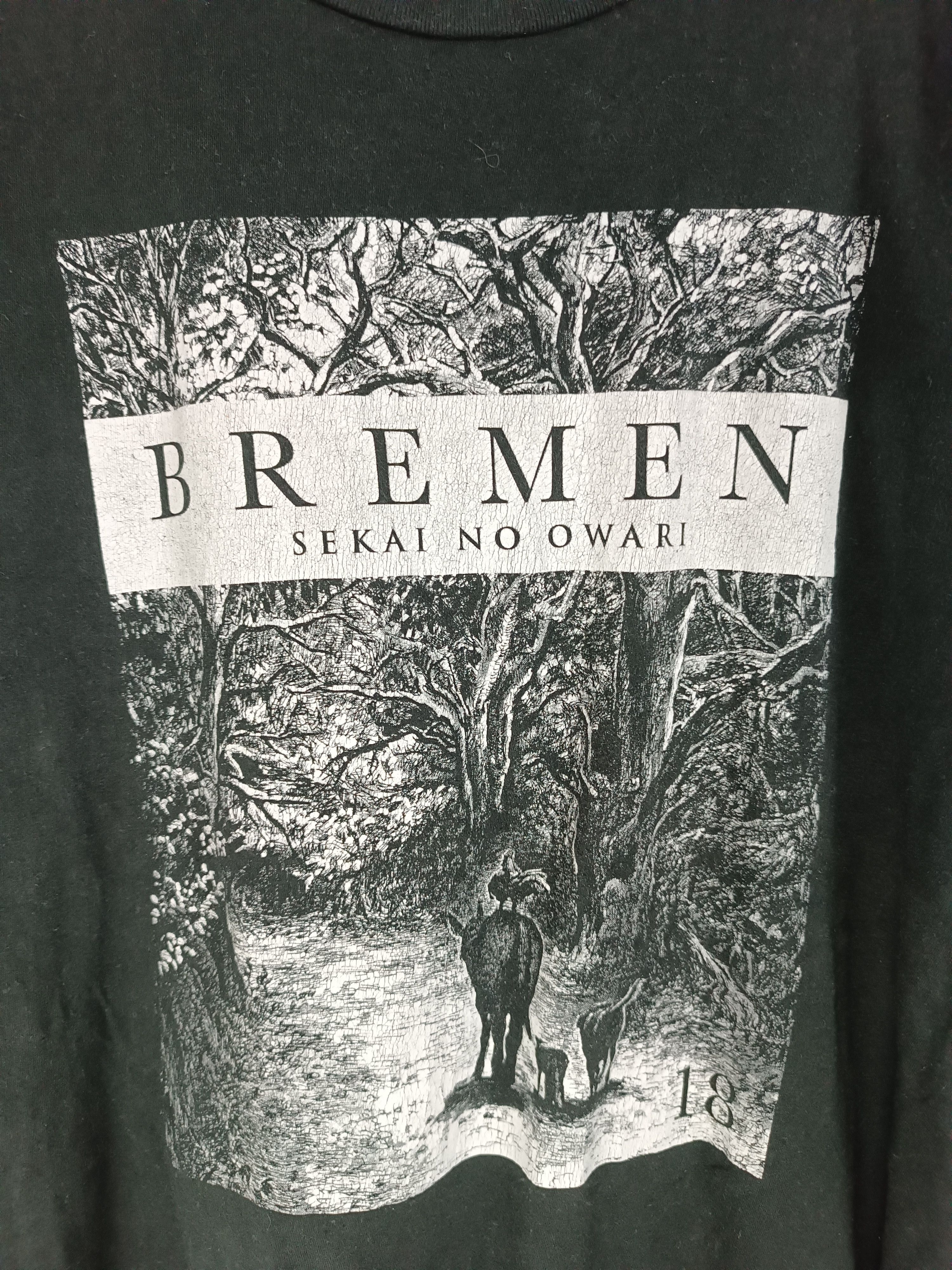 Band Tees VINTAGE SEKAI NO OWARI BREMEN JAPANESE ROCK one ok radwimps Size US M / EU 48-50 / 2 - 11 Thumbnail