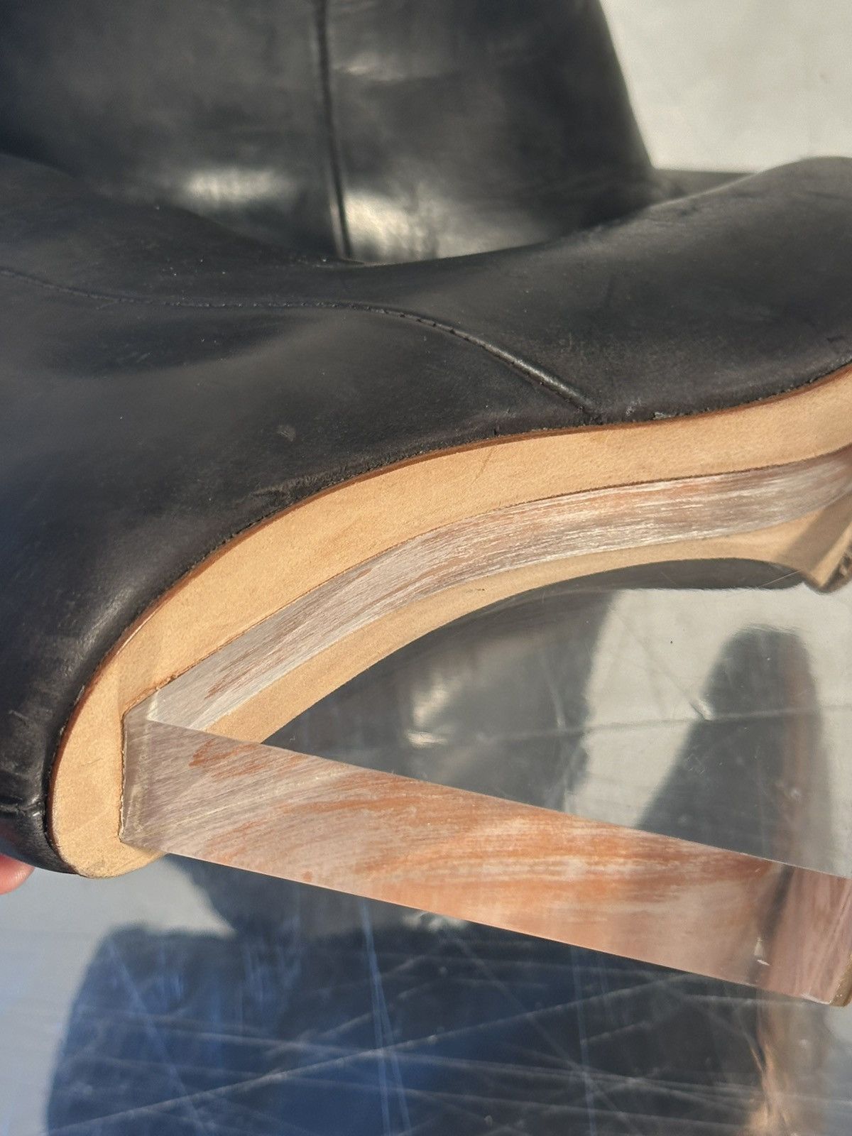 Maison Margiela Maison margiela plexi glass wedge boots Size US 8 / IT 38 - 9 Thumbnail