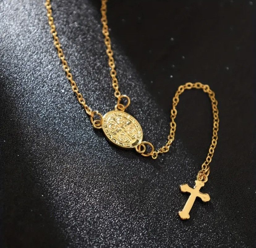 Vintage Chrome hearts inspired cross rosary Size ONE SIZE - 2 Thumbnail