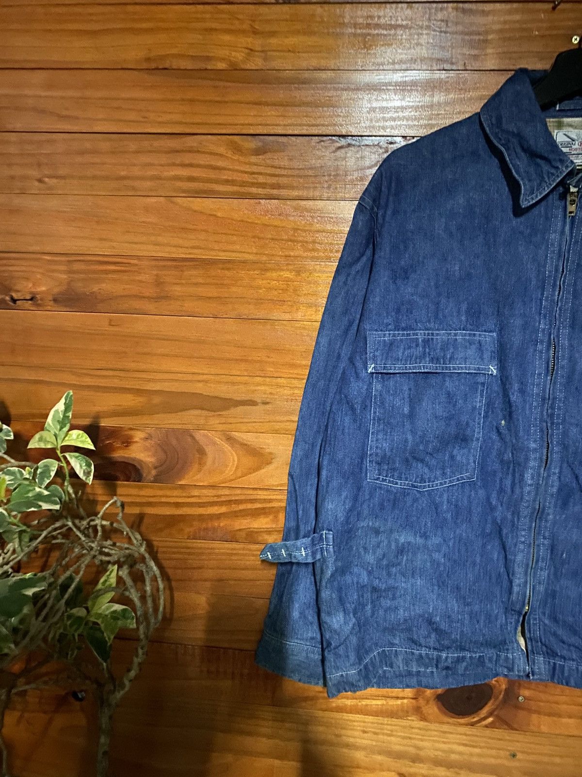 Japanese Brand Vintage Hostdiplo Denim Work Jacket Japanese Heritage Zip-Up Size US M / EU 48-50 / 2 - 6 Thumbnail
