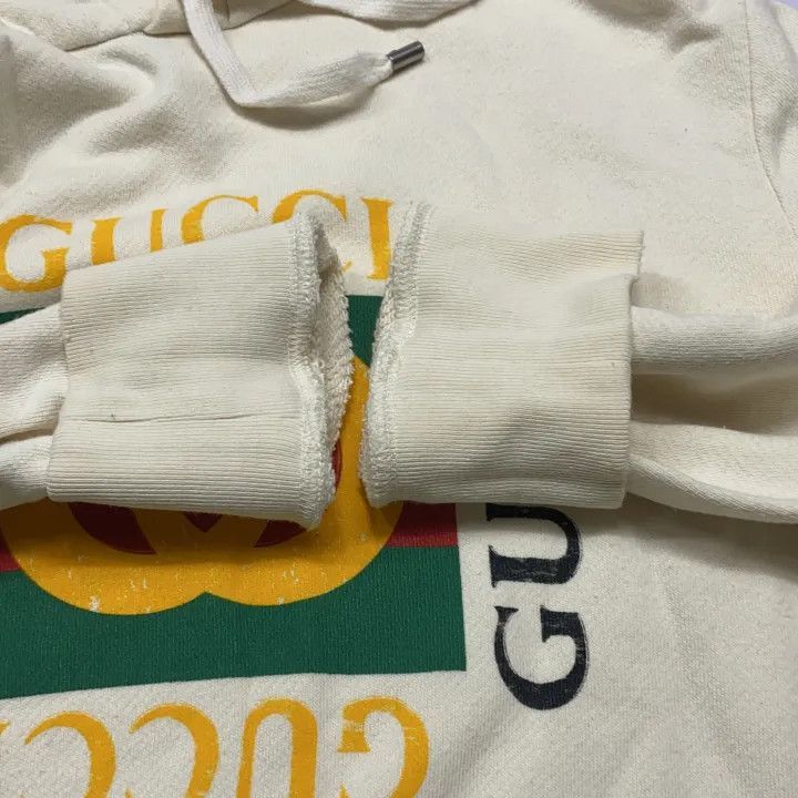 Gucci Gucci Gucci Logo Print Hooded Sweatshirt for Men -2506 Size US S / EU 44-46 / 1 - 4 Thumbnail