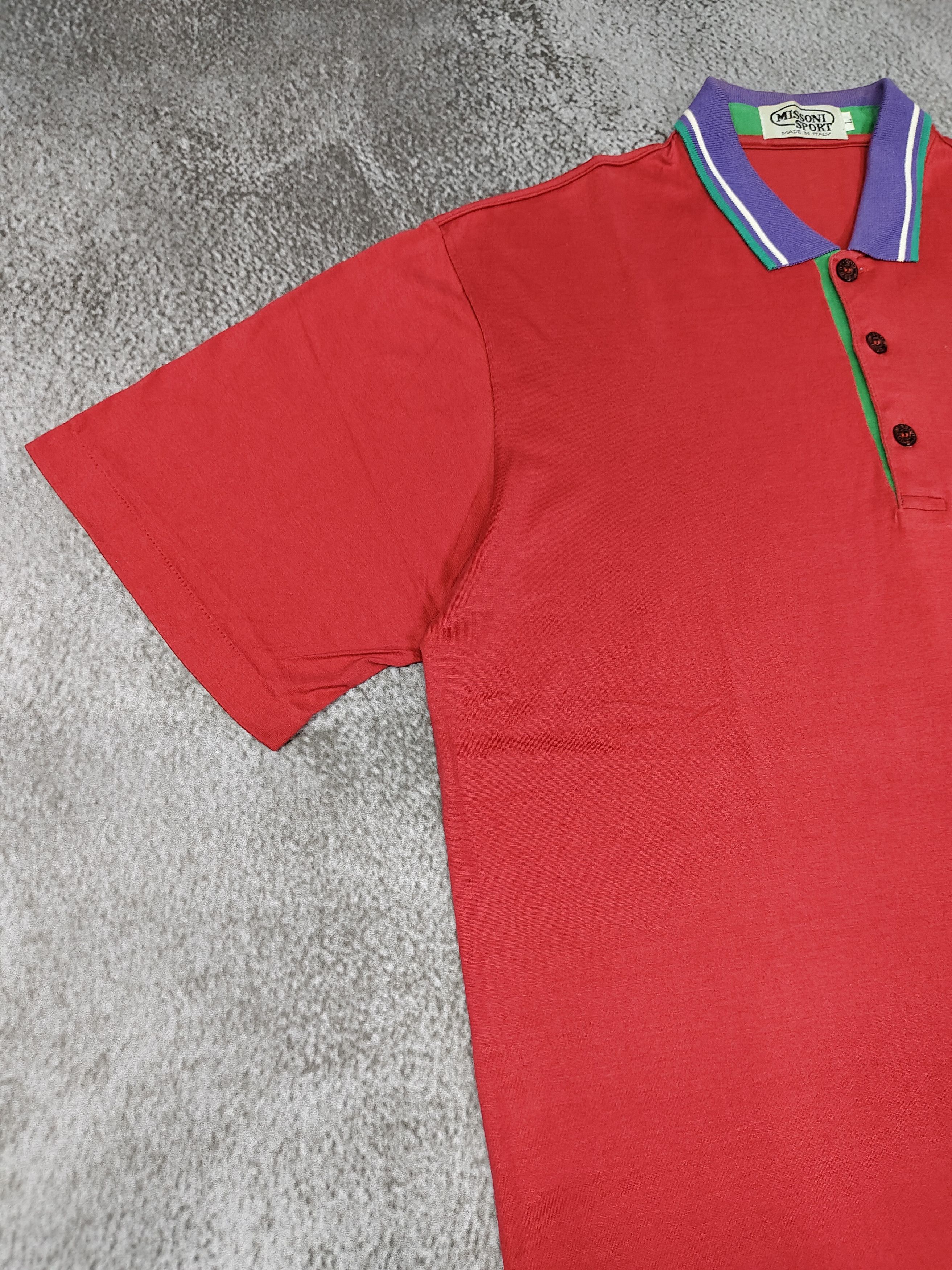 Missoni 90s Missoni Sport- Embroidered Logo Chest Pocket Polos Size US L / EU 52-54 / 3 - 4 Thumbnail