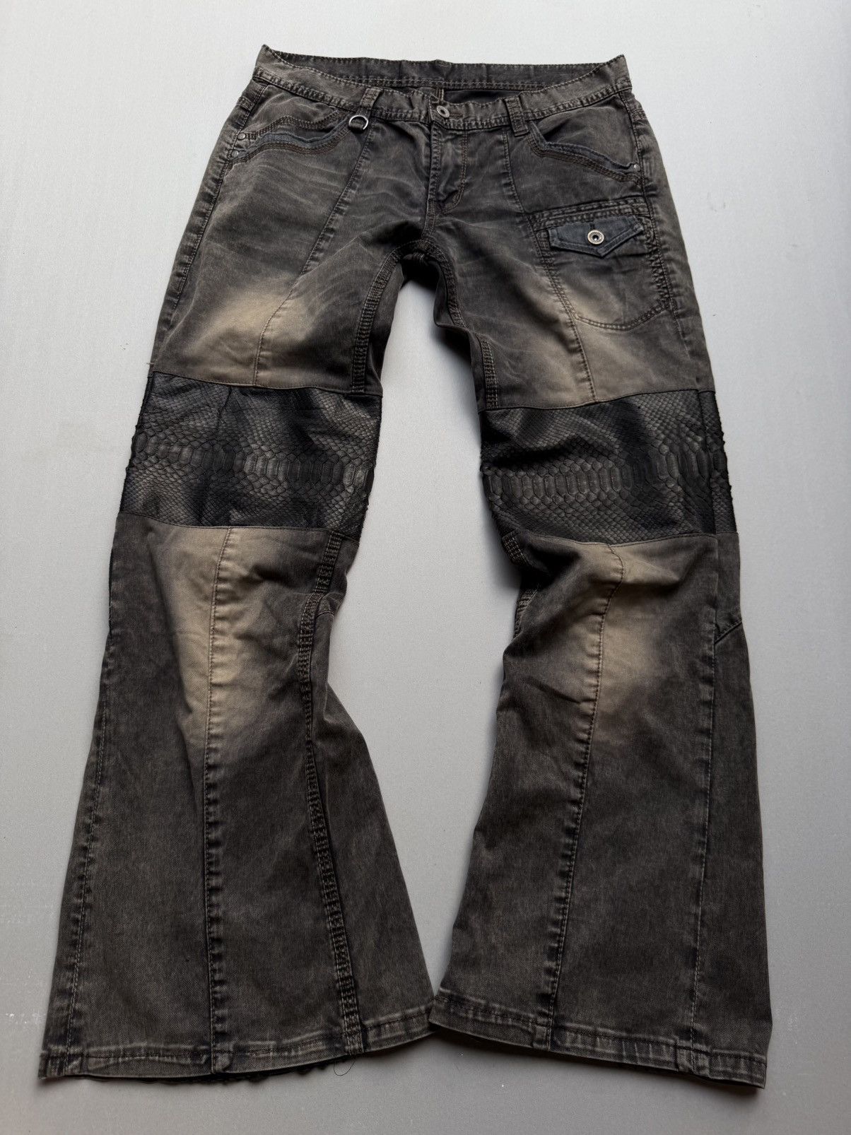 Nicole Club Phyton flare pants Size US 32 / EU 48 - 1 Thumbnail