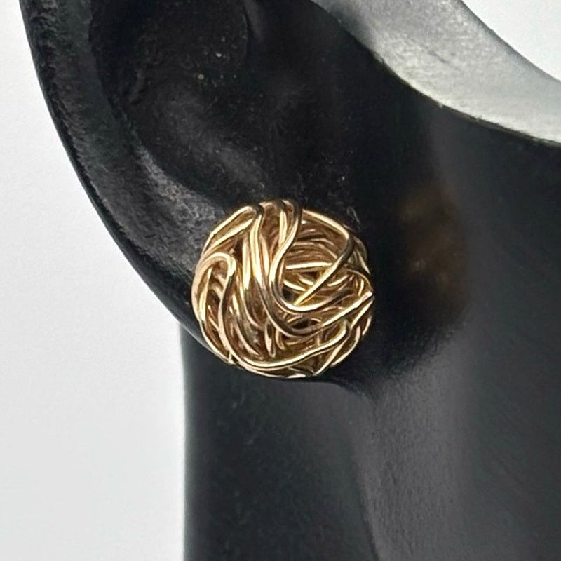 Other Gold Twisted Ball Earrings Size ONE SIZE - 1 Thumbnail
