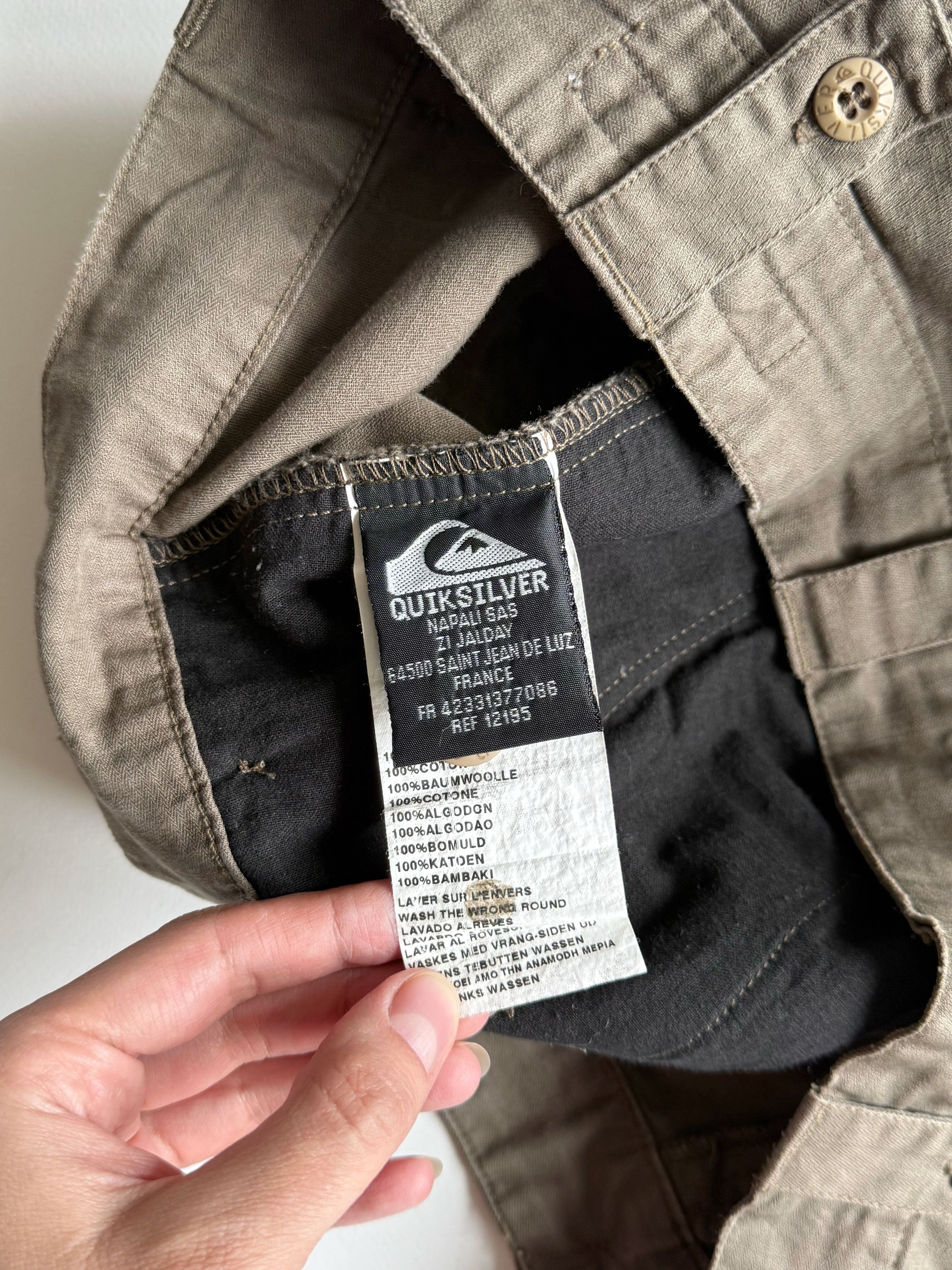 Quiksilver Quiksilver "Ghost Rider" Gothic Graphic Cargo Shorts Y2K (M) Size US 32 / EU 48 - 4 Thumbnail