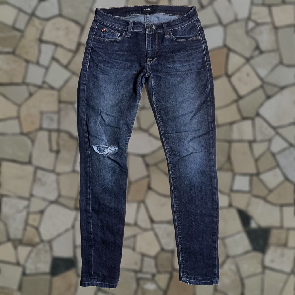 Hudson VINTAGE? No. Hudson Krista Ankle Super Skinny Raw Hem Jeans Denim Womens 26 Inseam 28? No. Size 26" / US 2 / IT 38 - 1 Thumbnail