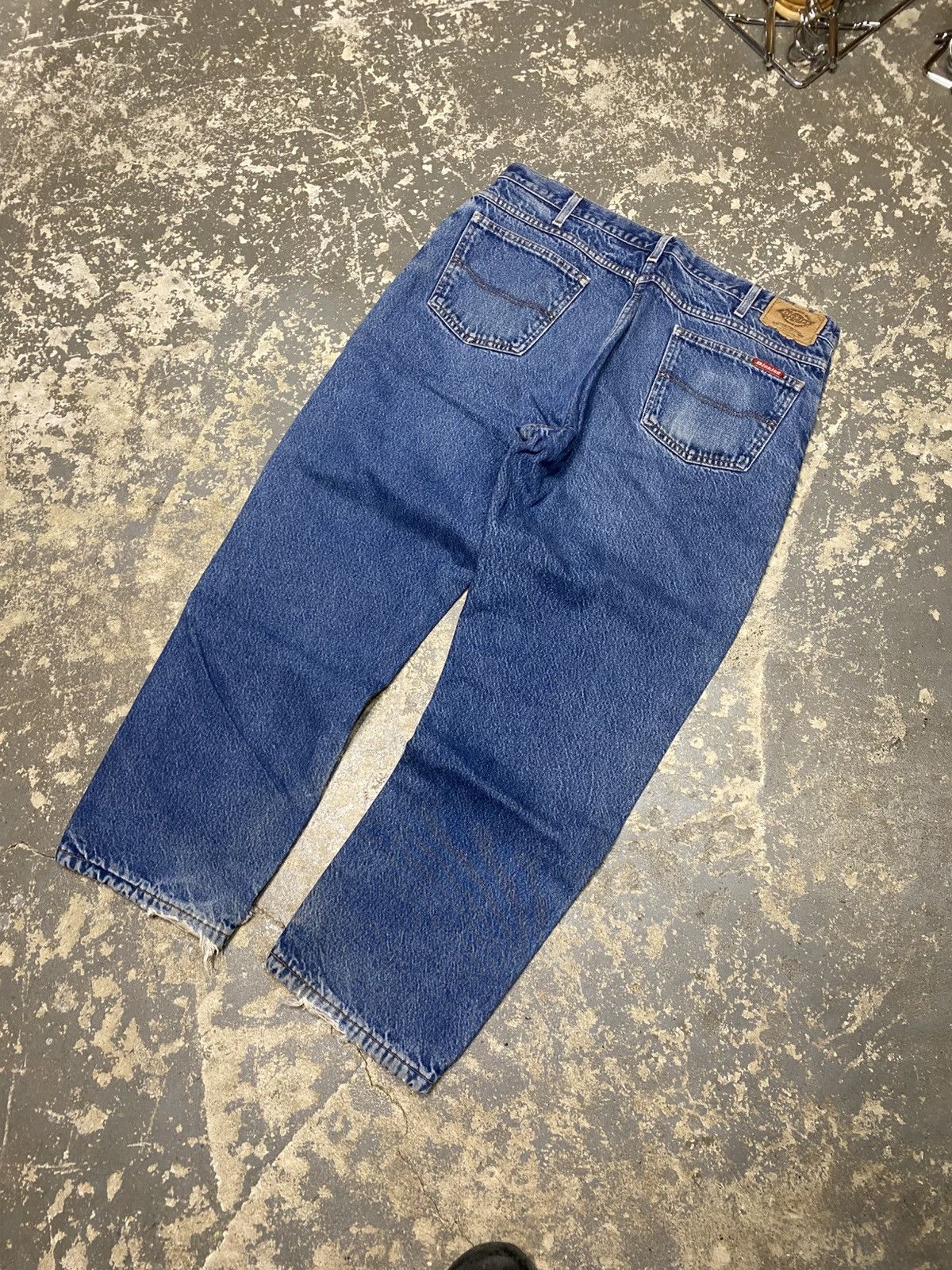 Carhartt × Dickies × Vintage Vintage Dickies Blanket Lined Denim Baggy Fit Pants Size US 38 / EU 54 - 10 Thumbnail
